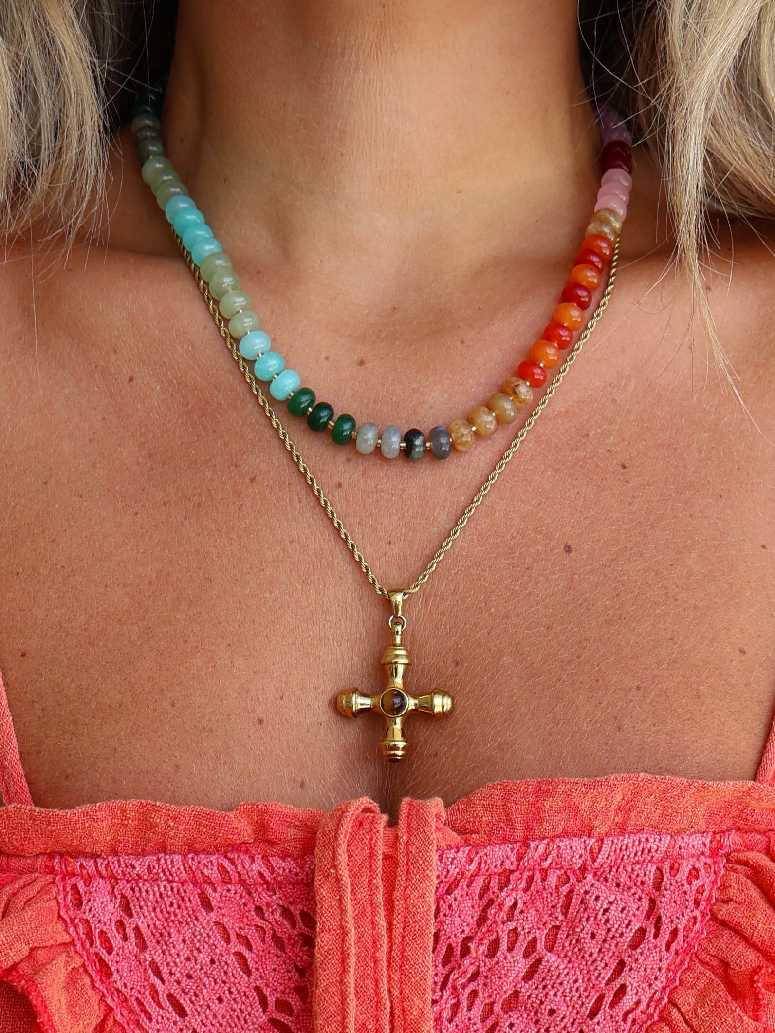 Coastal Candy Beaded Necklace