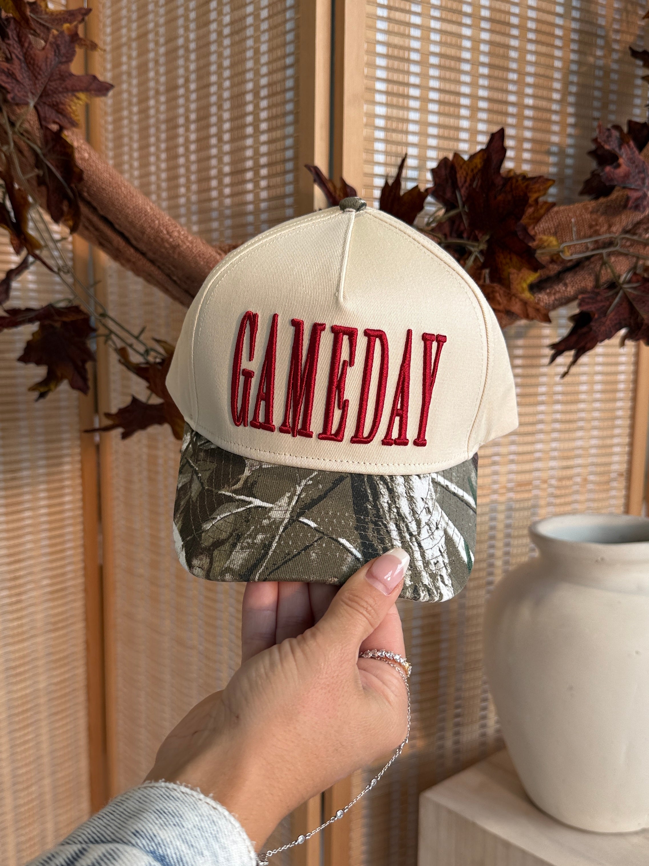 Game Day Vintage Trucker Hat Camo