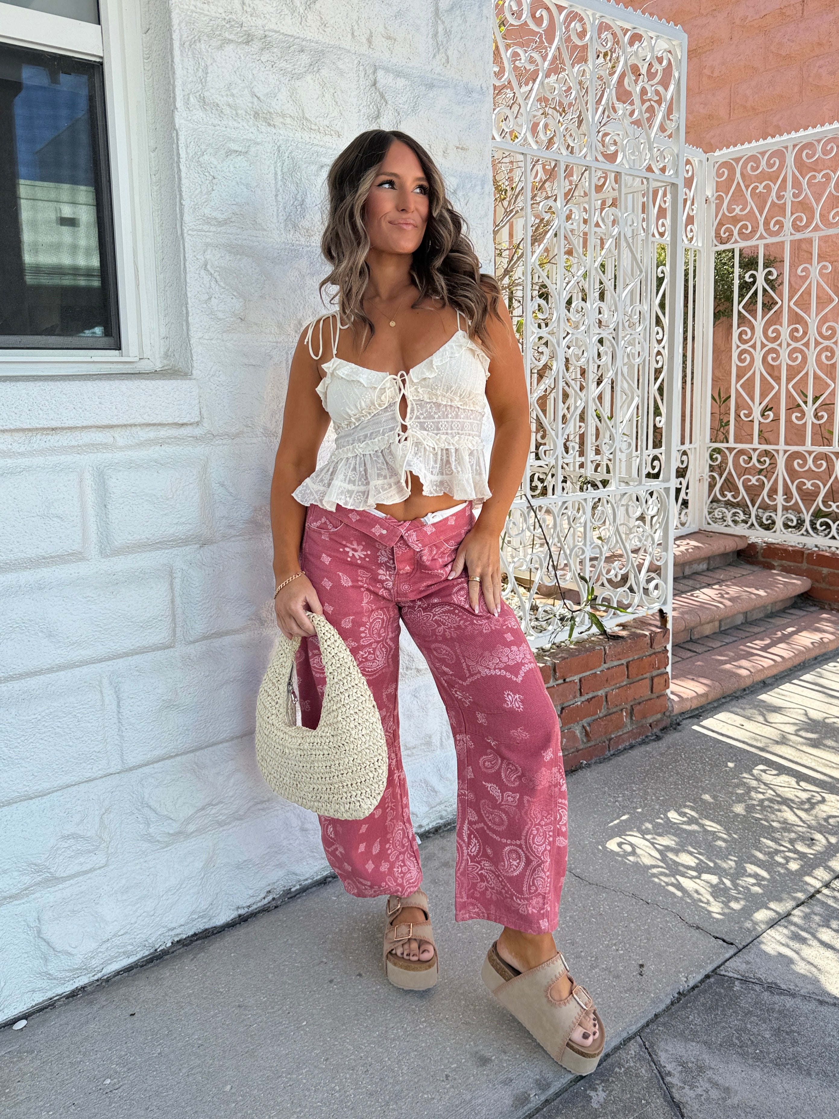 Dew Kissed Ruffle Top Ivory