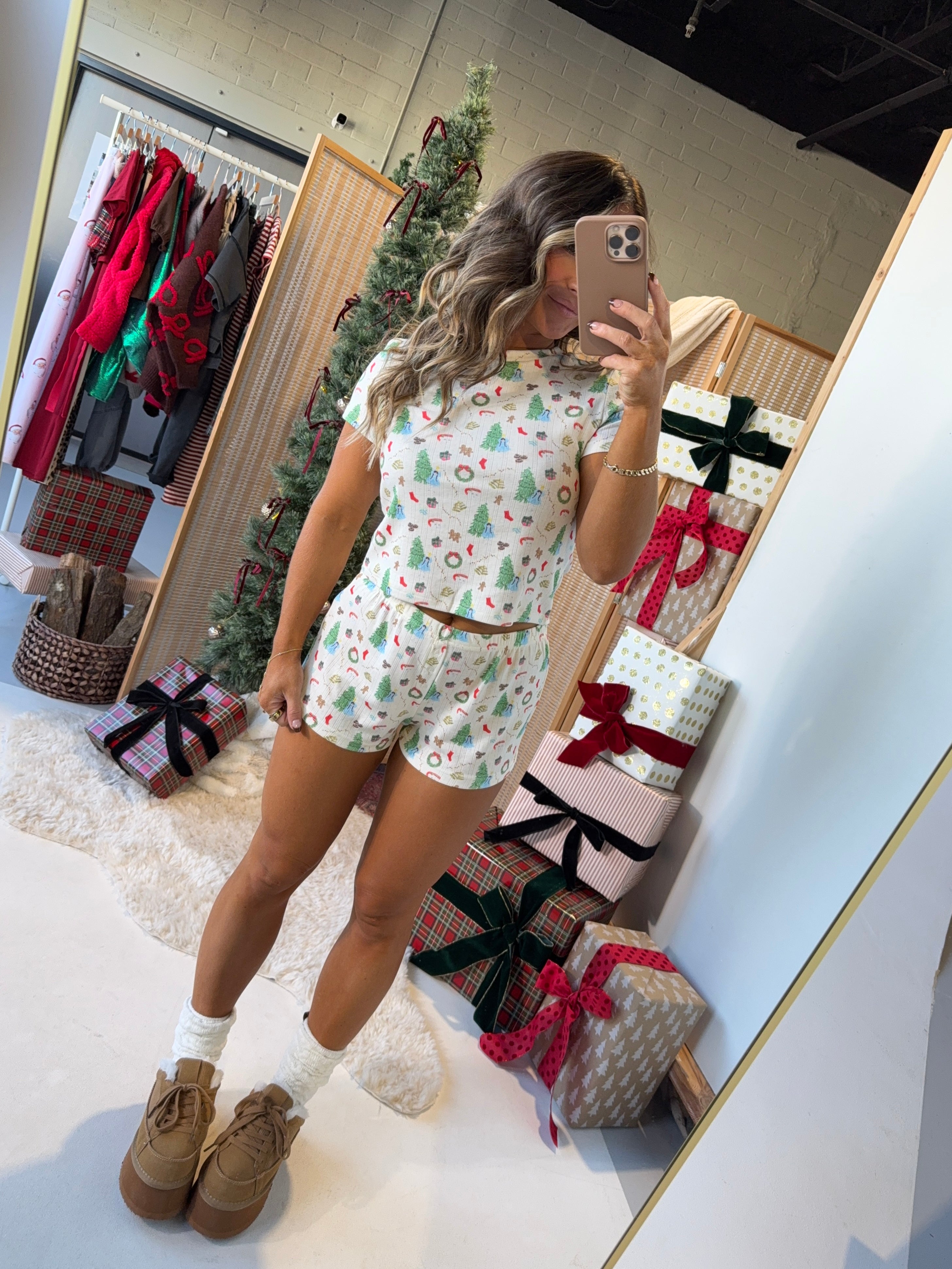 Cookie Butter Baby Pajama Shorts Cream