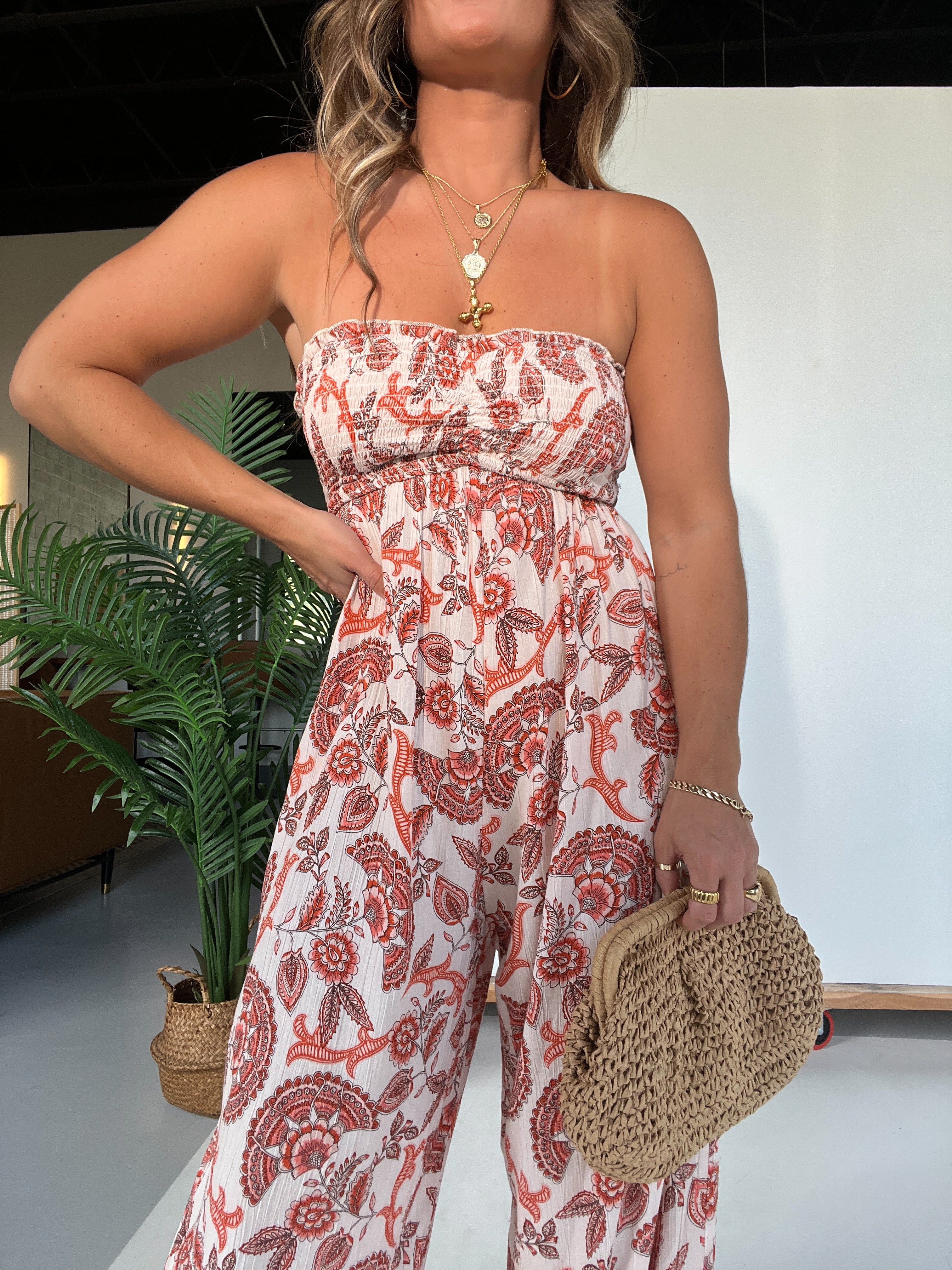 Sequoia Paisley Boho Jumpsuit Multi