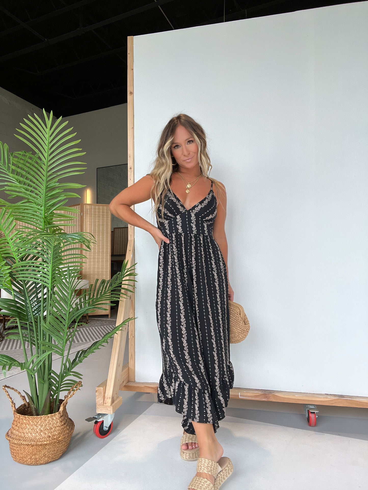 Bohemian Mermaid Jumpsuit Black