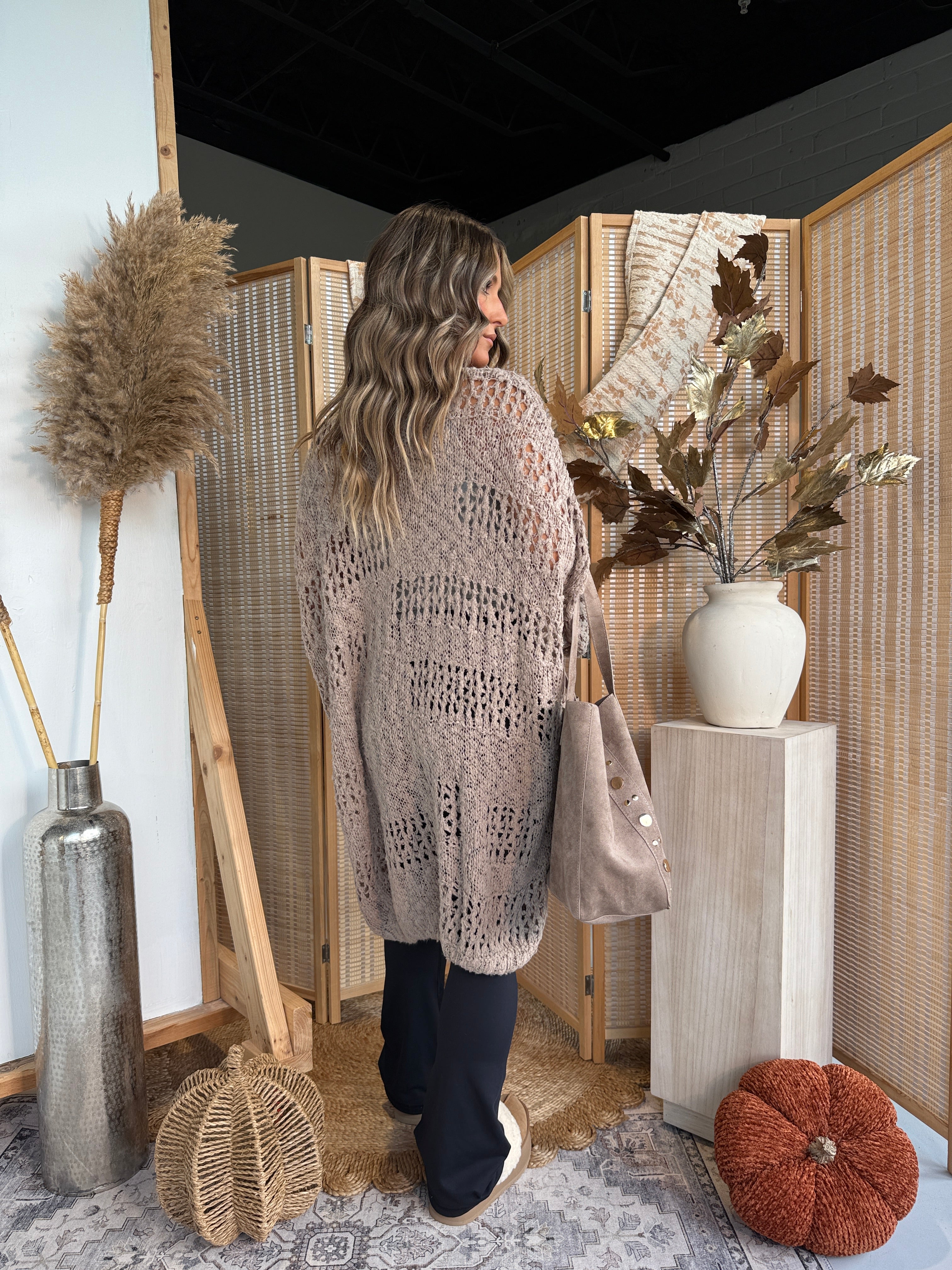 Butterscotch Knit Cardigan Coffee