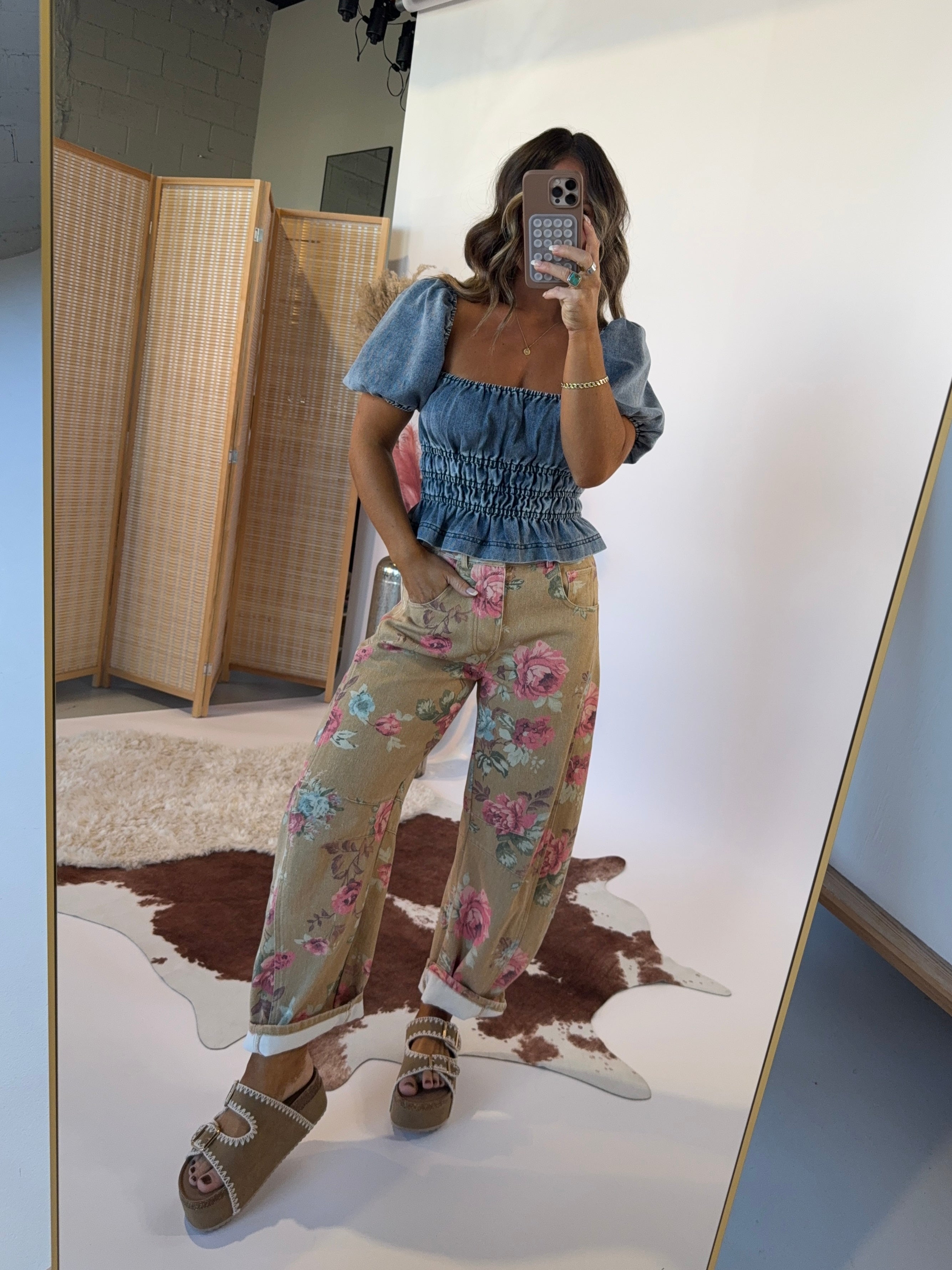 Meadow Muse Top Light Denim