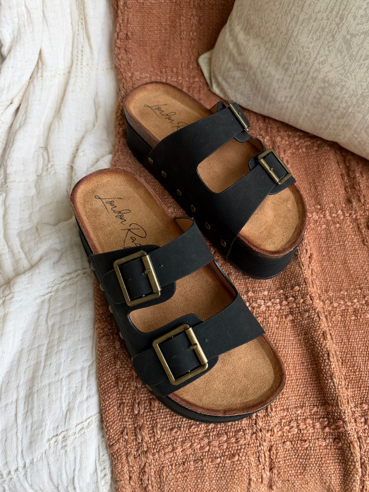 Impala Platform Slides Black
