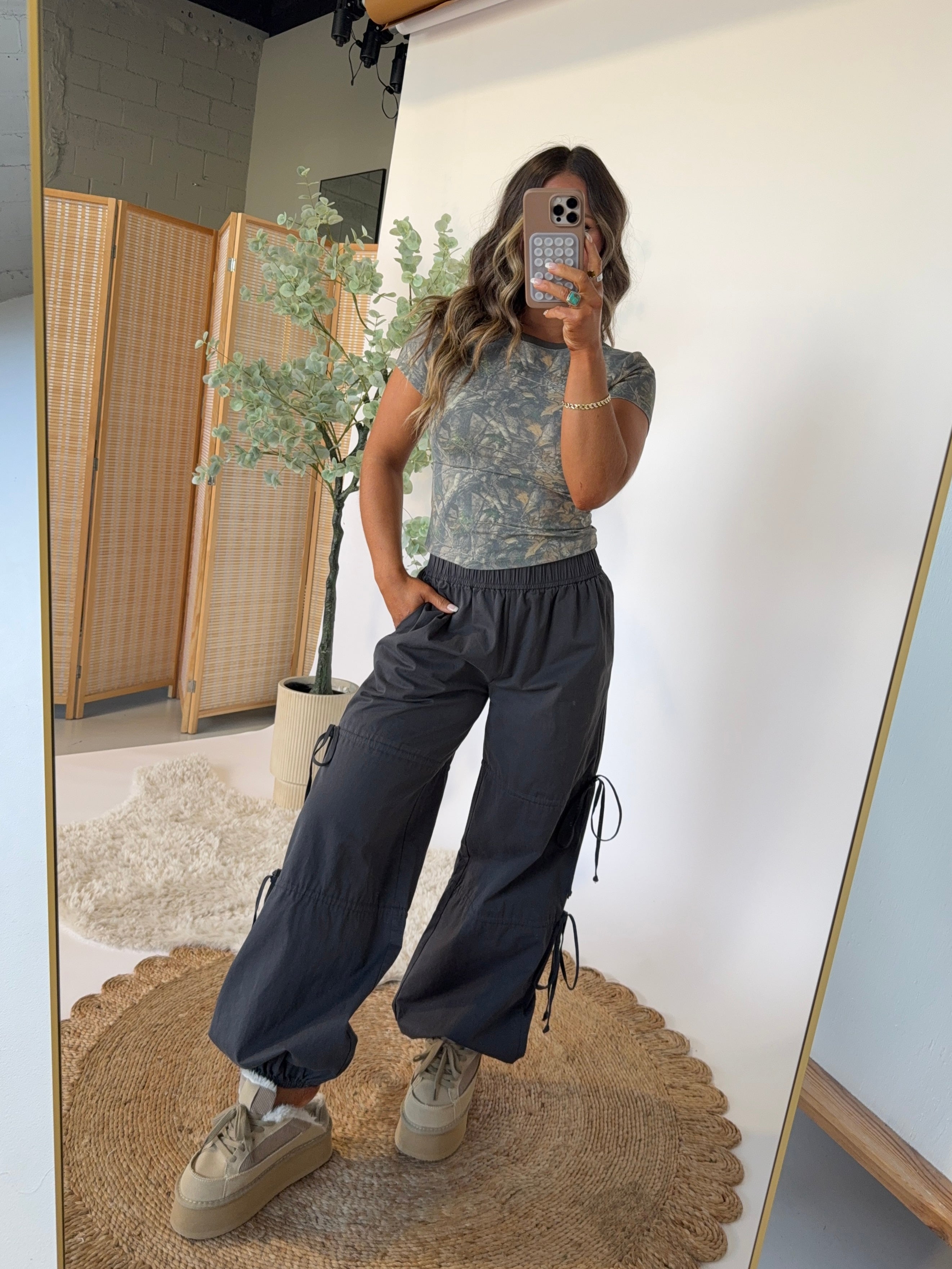 Not so Basic Boho Pants Charcoal