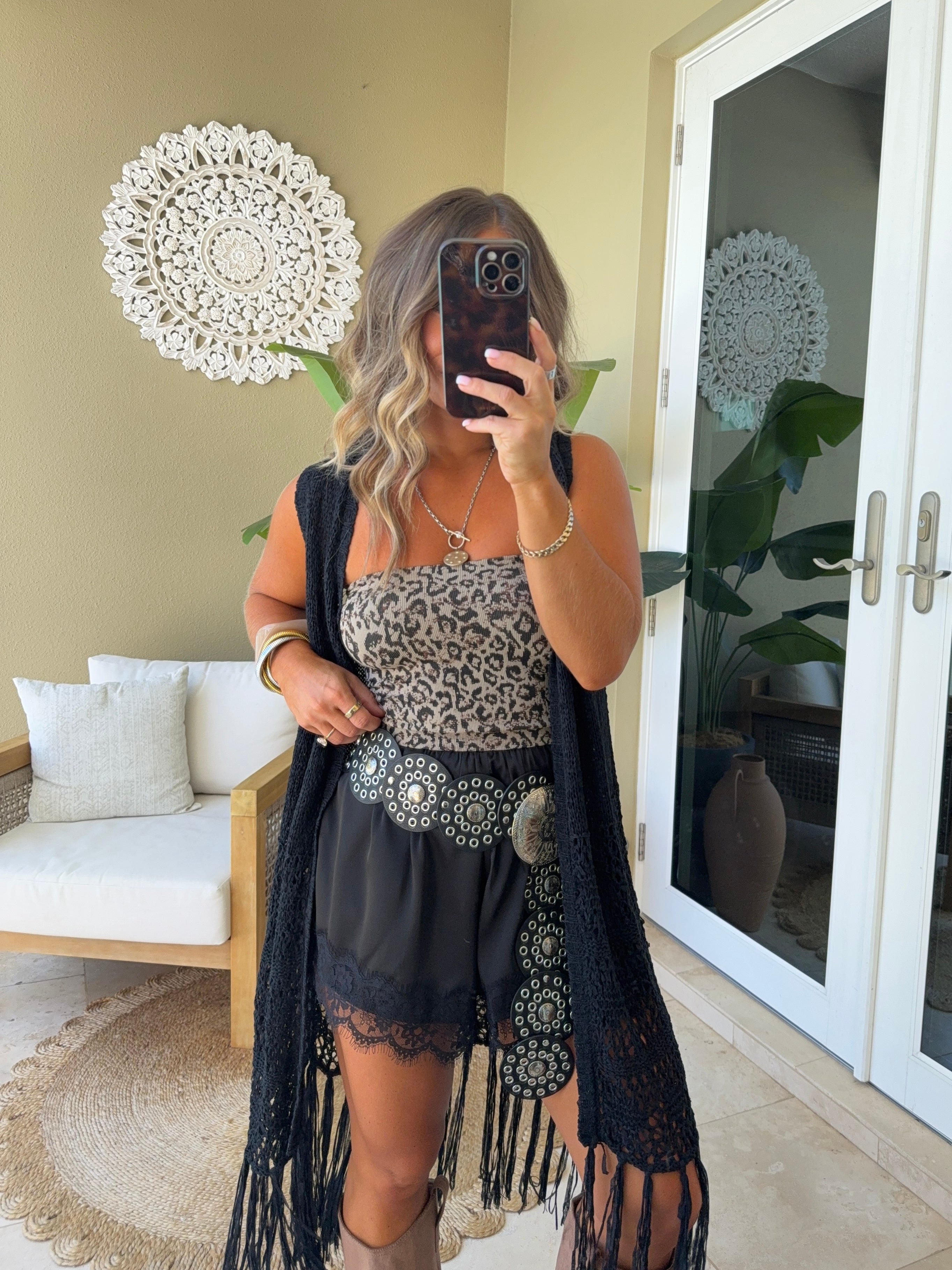 Downtown Tube Top Leopard