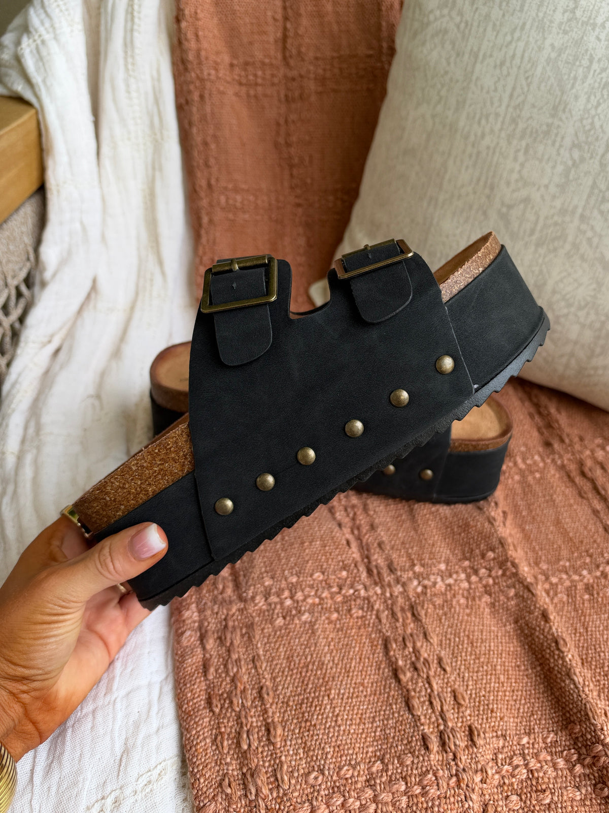 Impala Platform Slides Black