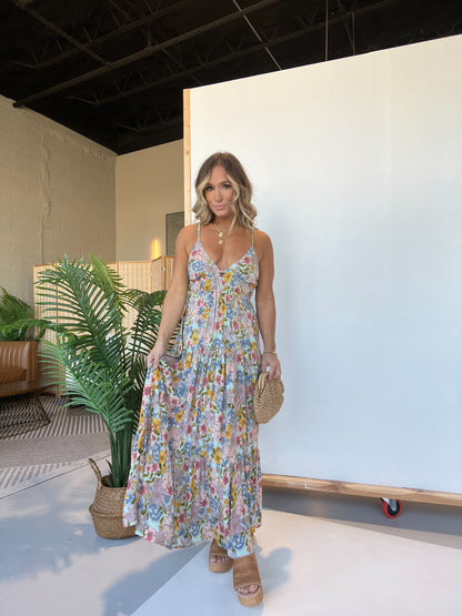 Leona Floral Maxi Dress Bay