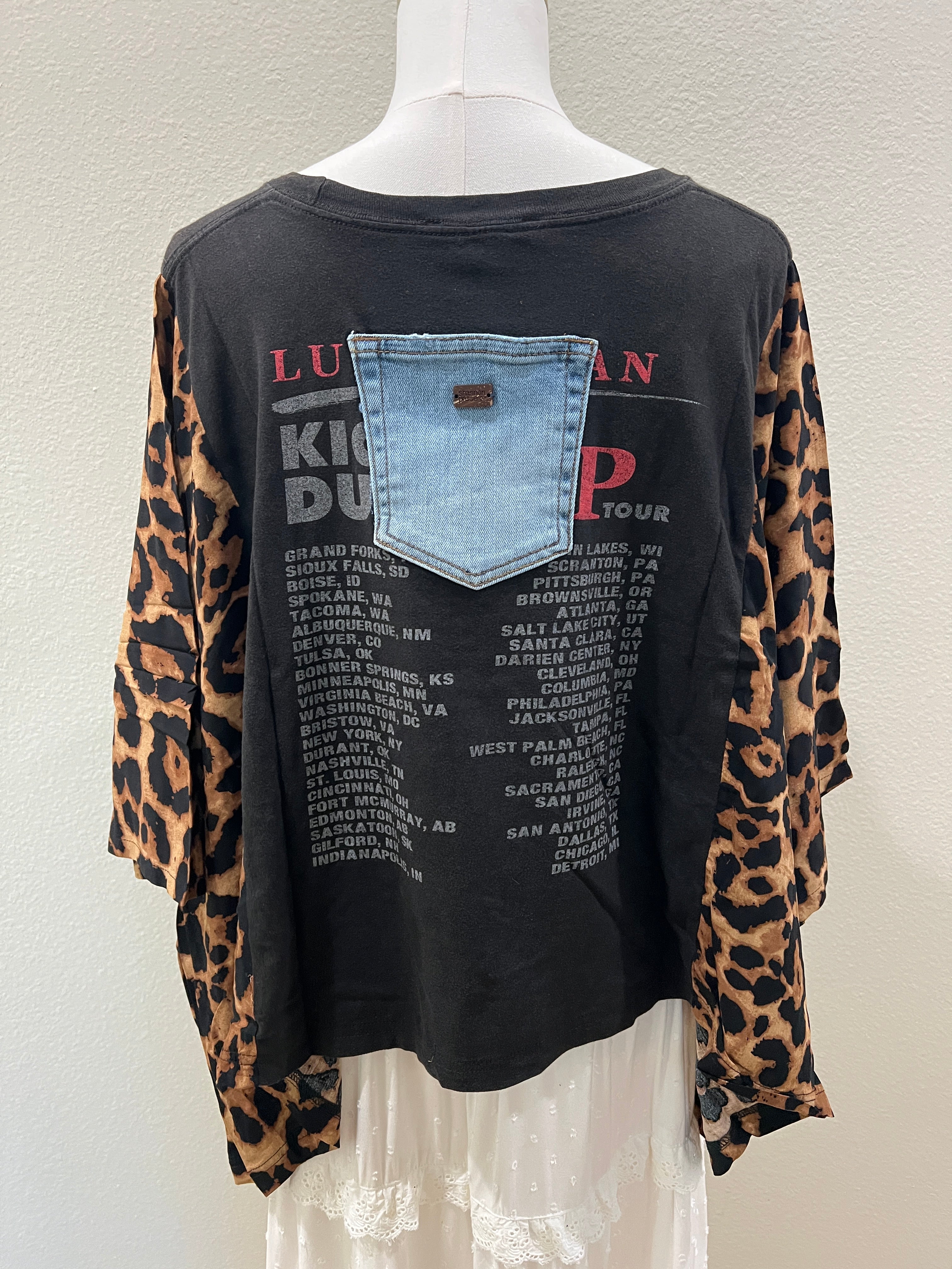 Luke Bryan Mix & Match Tee Black Cheetah