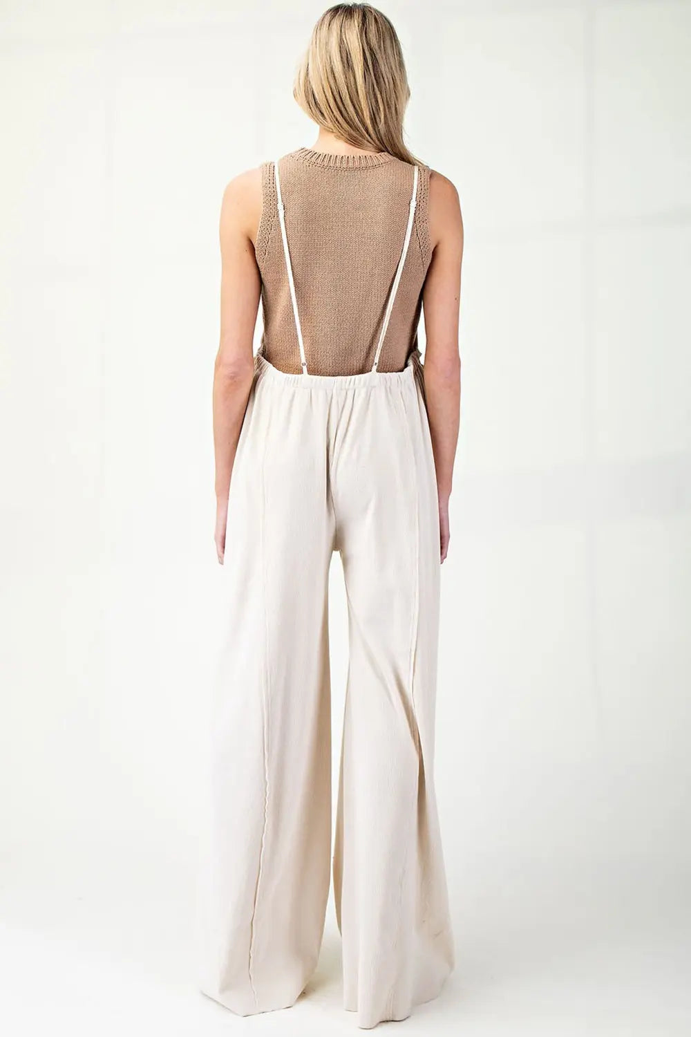 Buttercup Baby Knit Jumpsuit Oatmeal