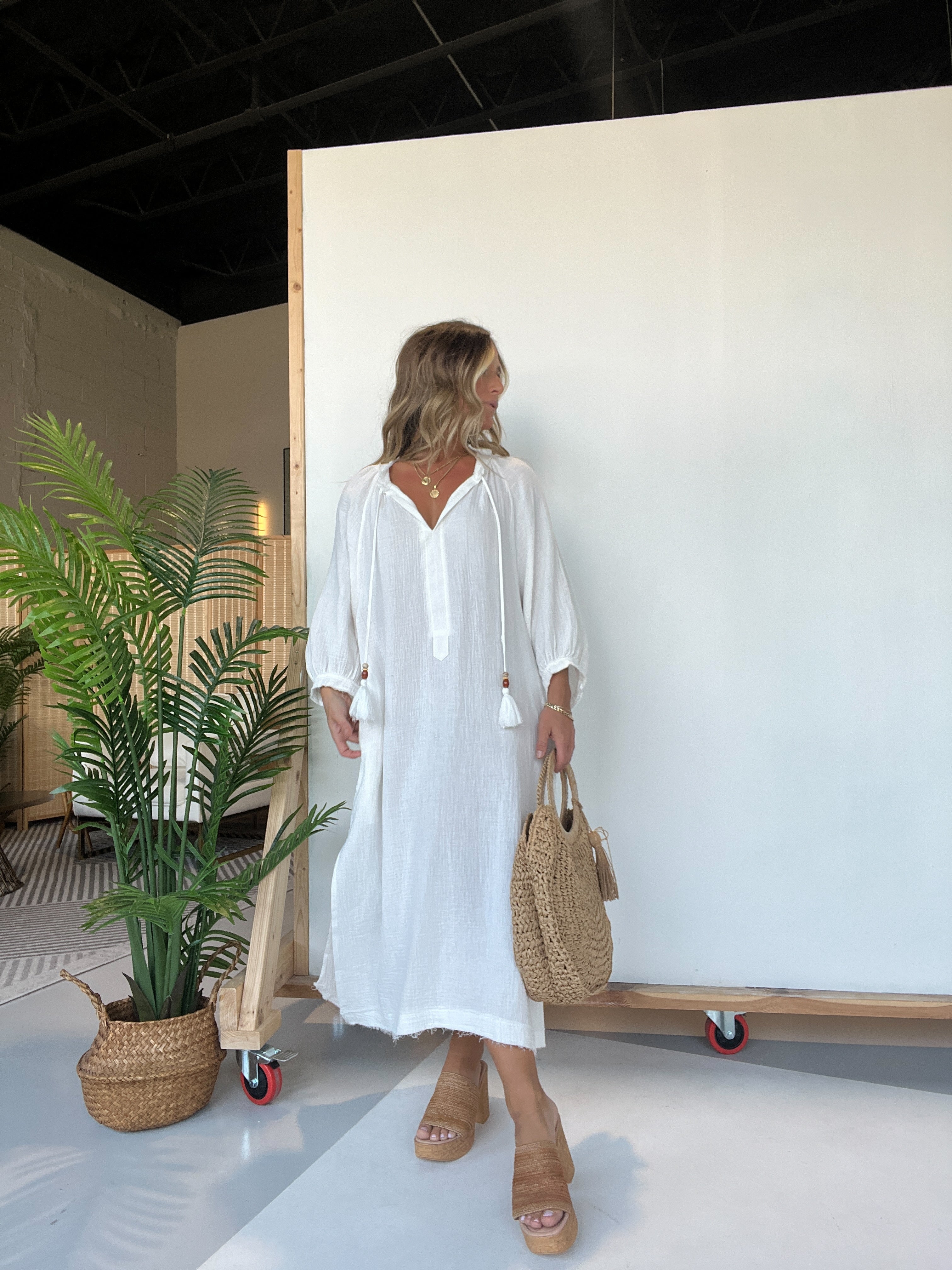 Turks Mumu Off White