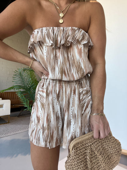 Caramel Breeze Romper Sand