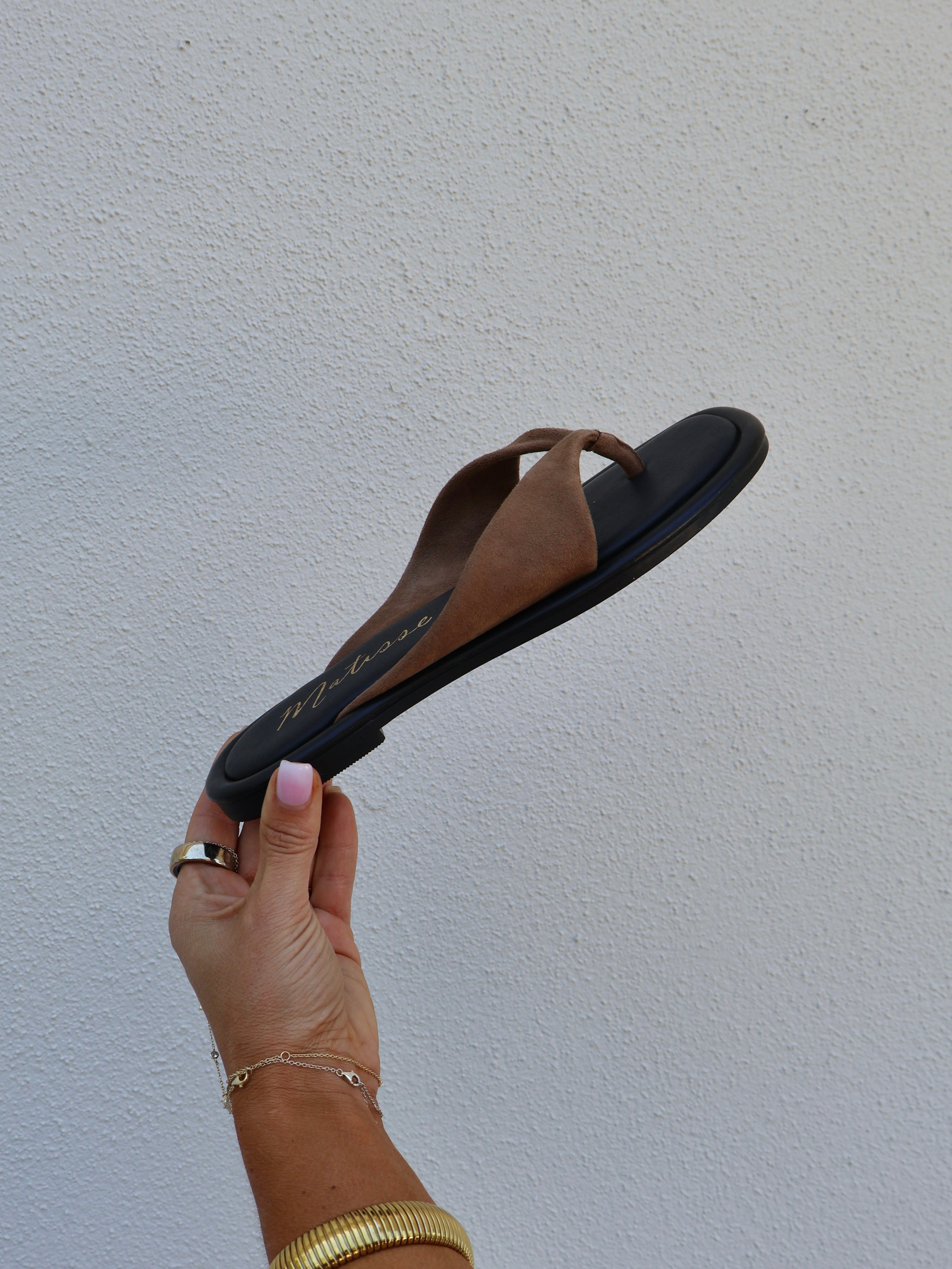 Mirage Suede Sandals Taupe