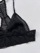 Load image into Gallery viewer, BLACK BOHO LACE BRALETTE
