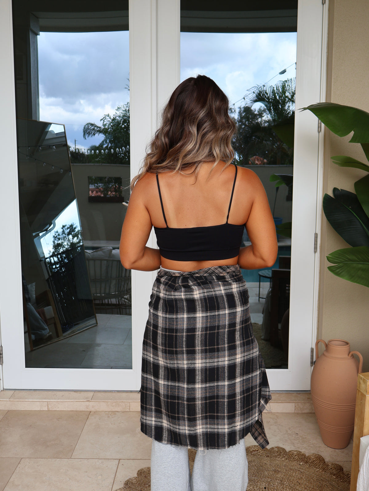 Brittni Square Neck Bra Top Black