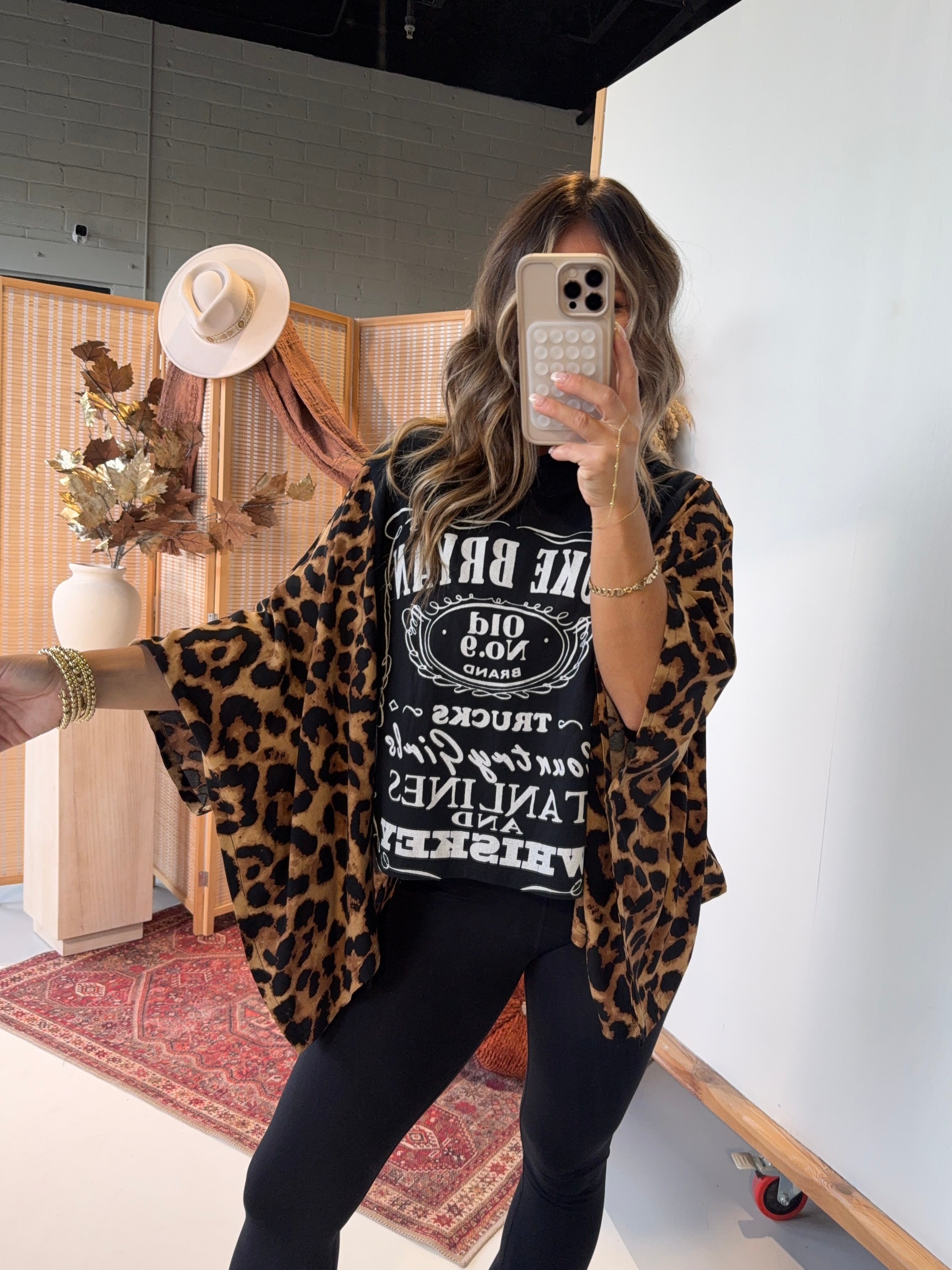 Luke Bryan Mix & Match Tee Black Cheetah