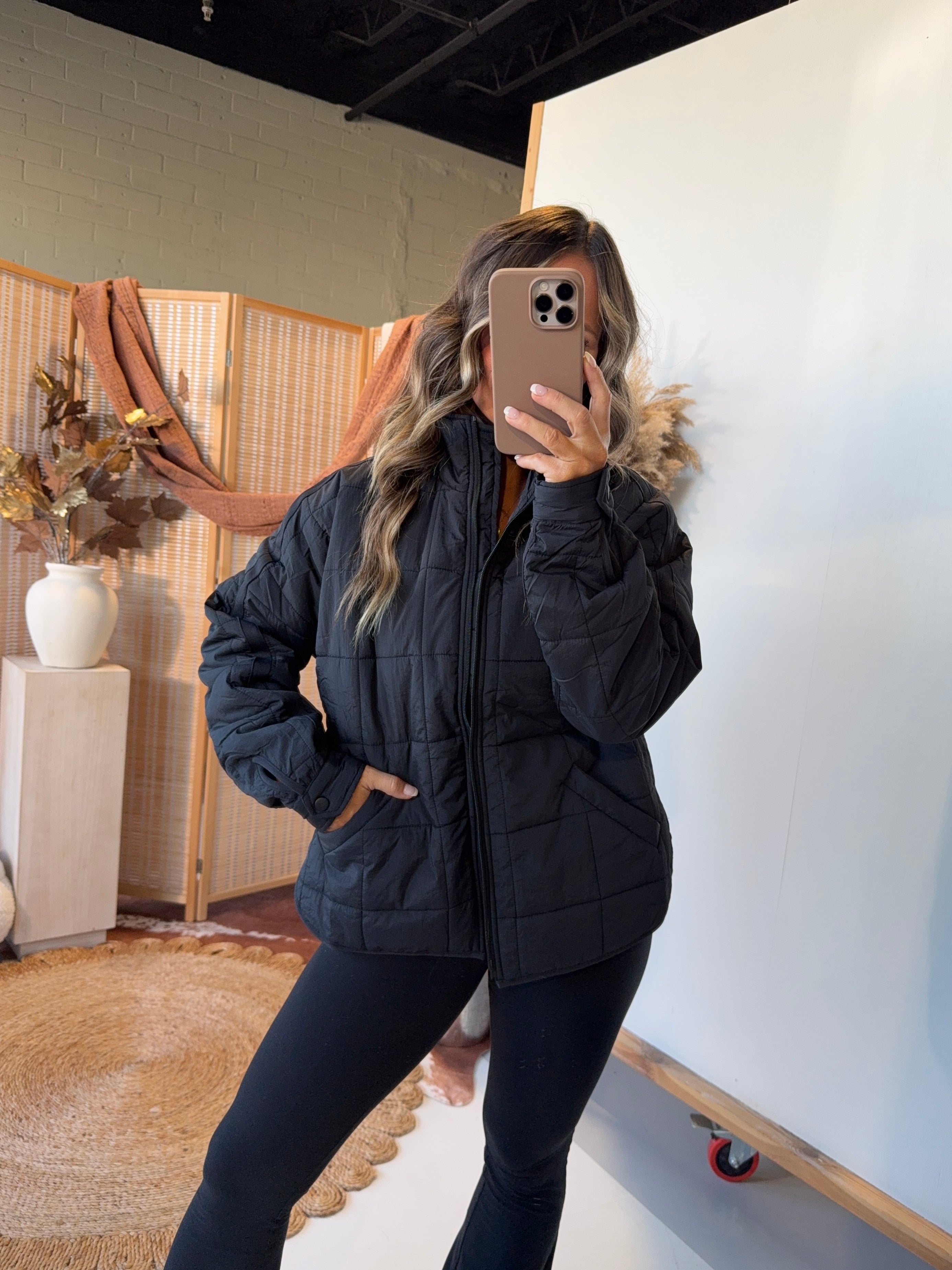 Roxie Puffer Jacket Black