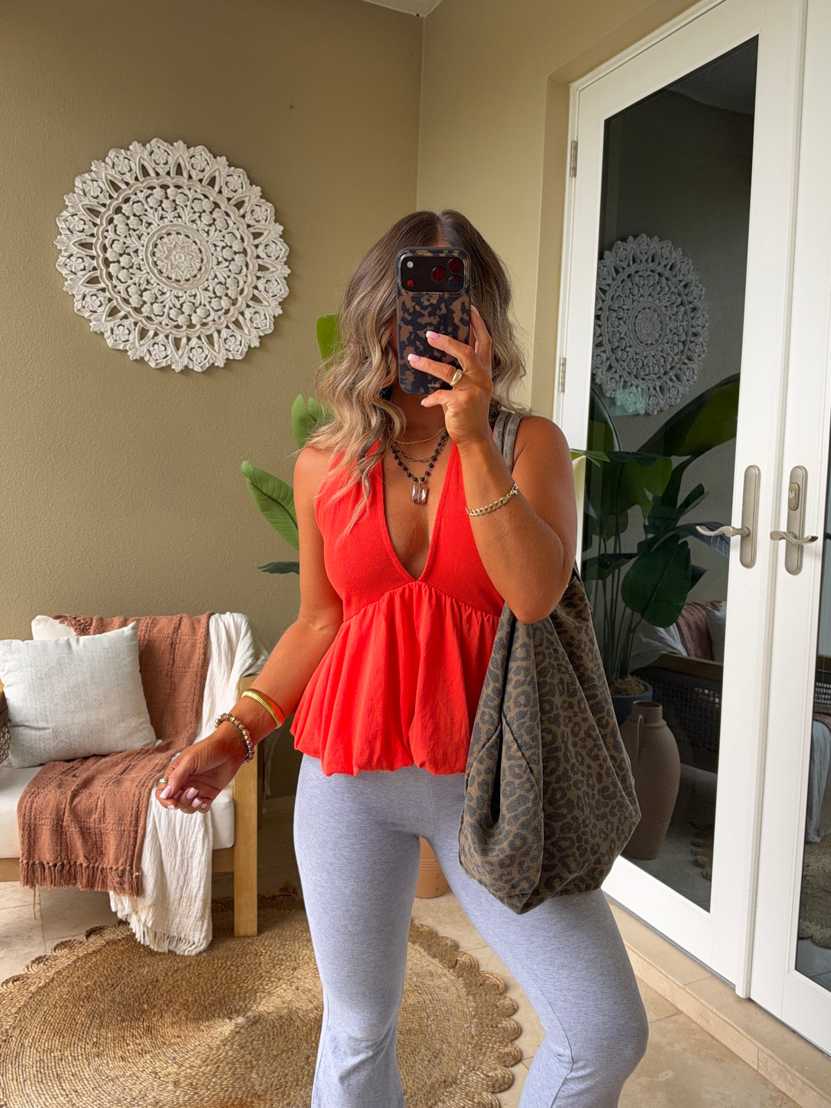 Sydney Halter Top Washed Coral