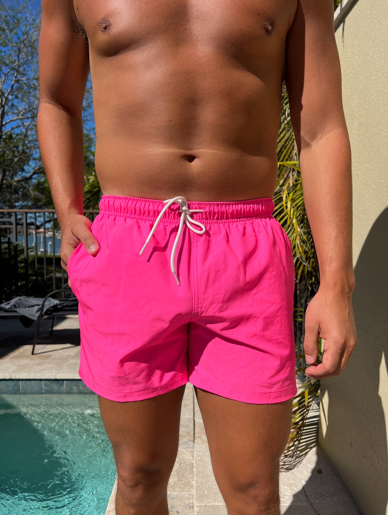 Mac Swim Trunks Hot Pink