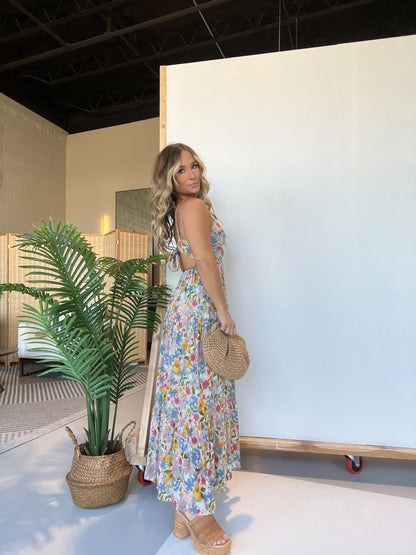 Leona Floral Maxi Dress Bay