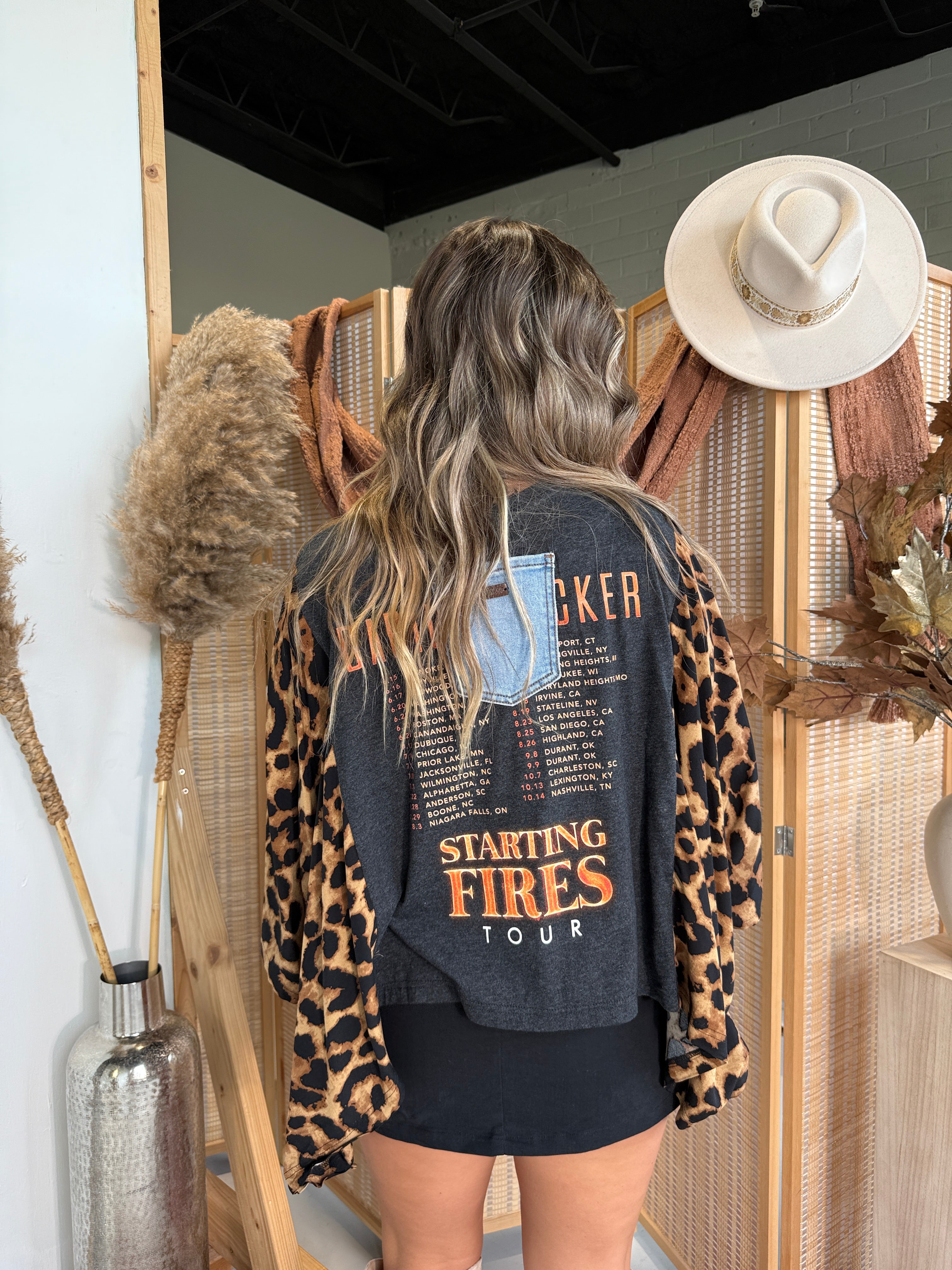 Darius Rucker Mix & Match Tee Black Cheetah