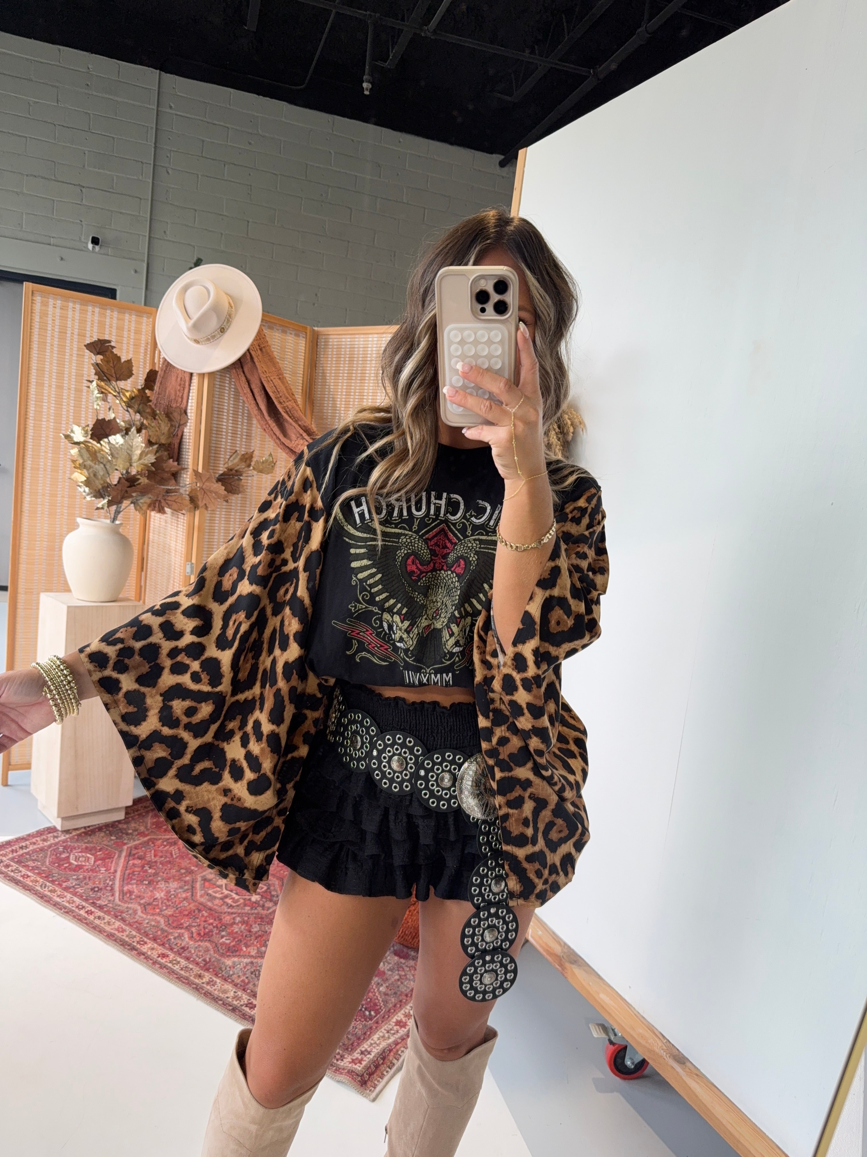 Eric Church Mix & Match Tee Black Cheetah