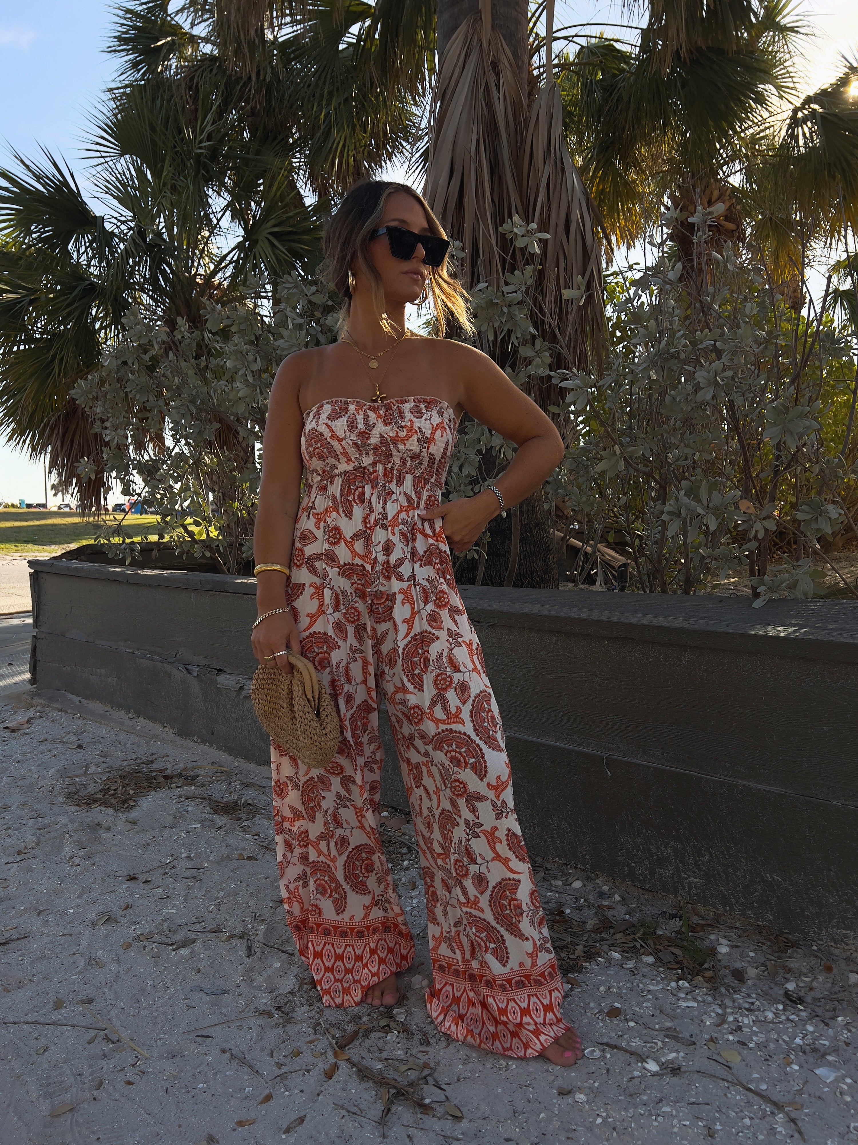 Sequoia Paisley Boho Jumpsuit Multi