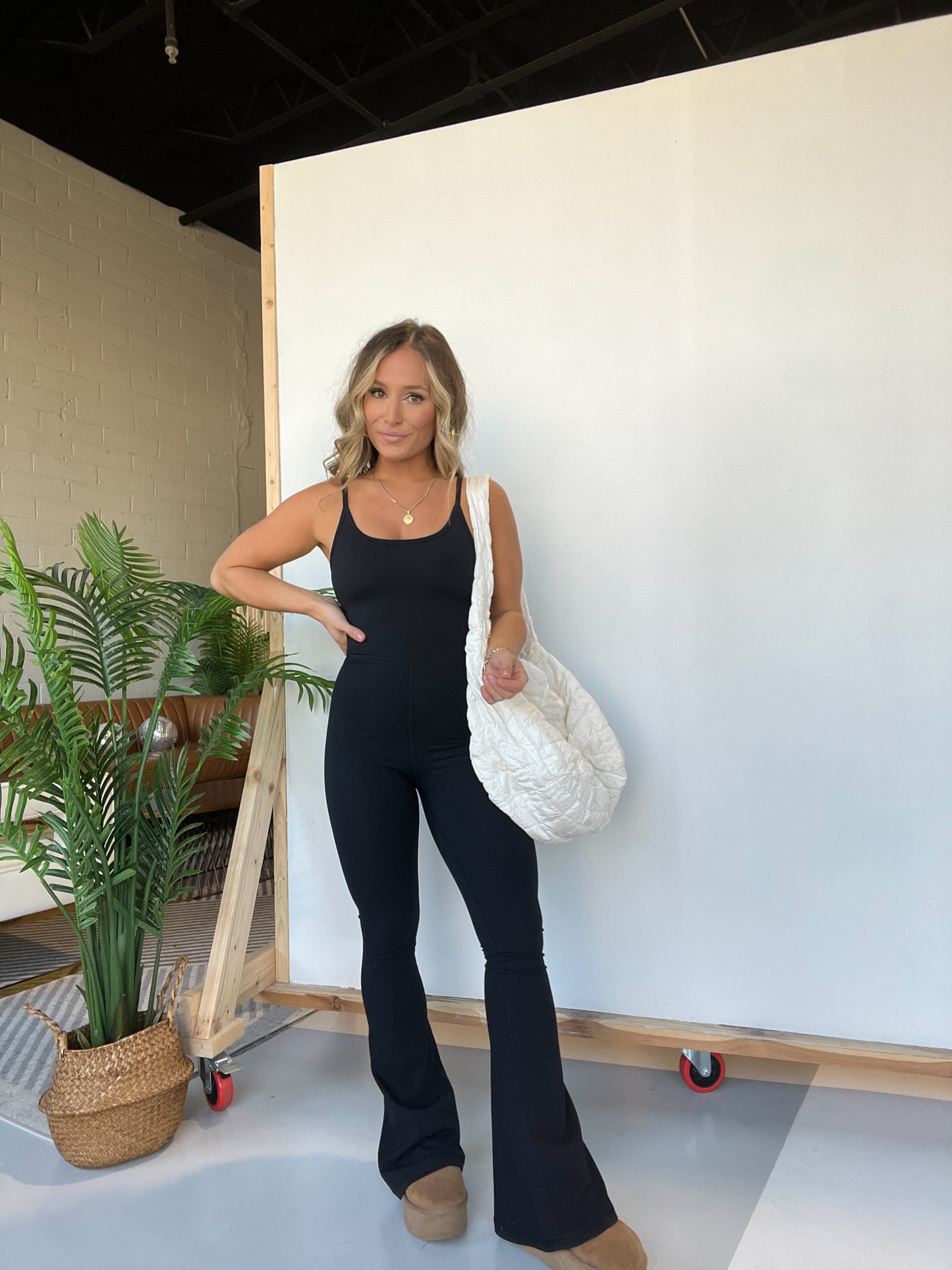 Boss Babe Flared Jumpsuit Black