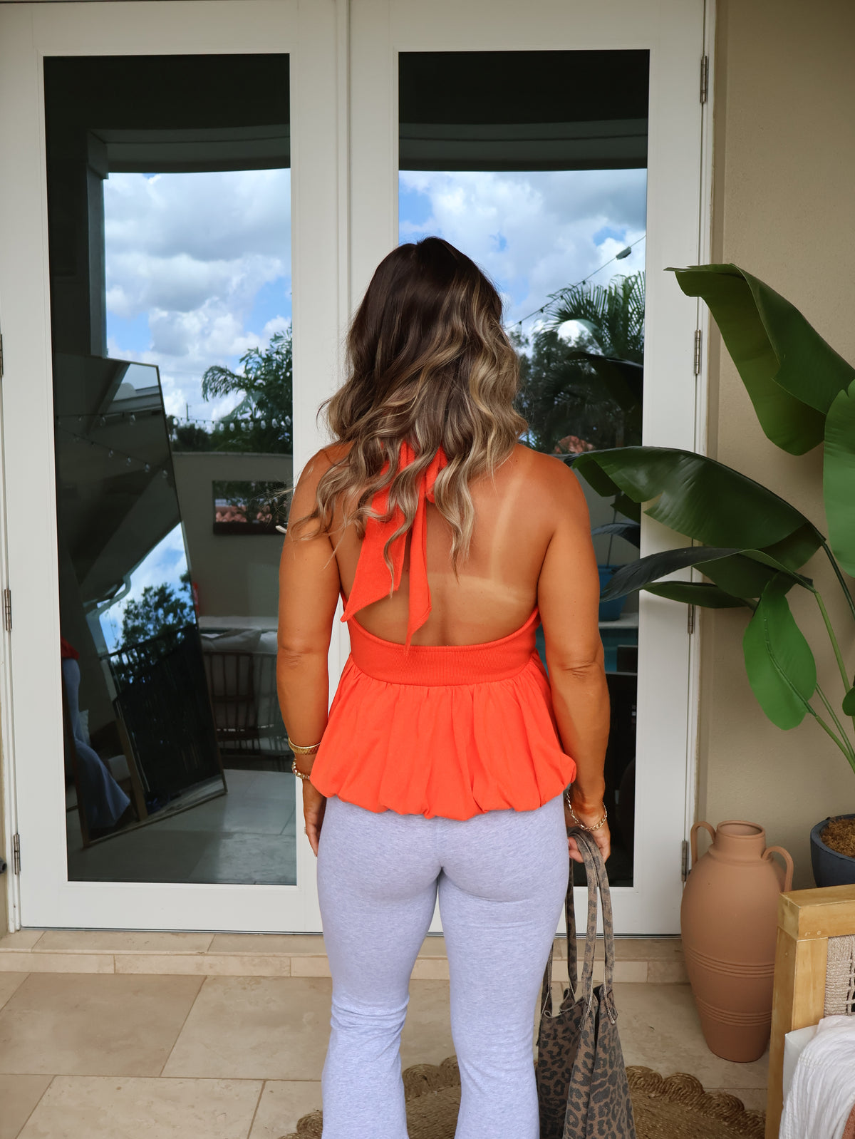 Sydney Halter Top Washed Coral