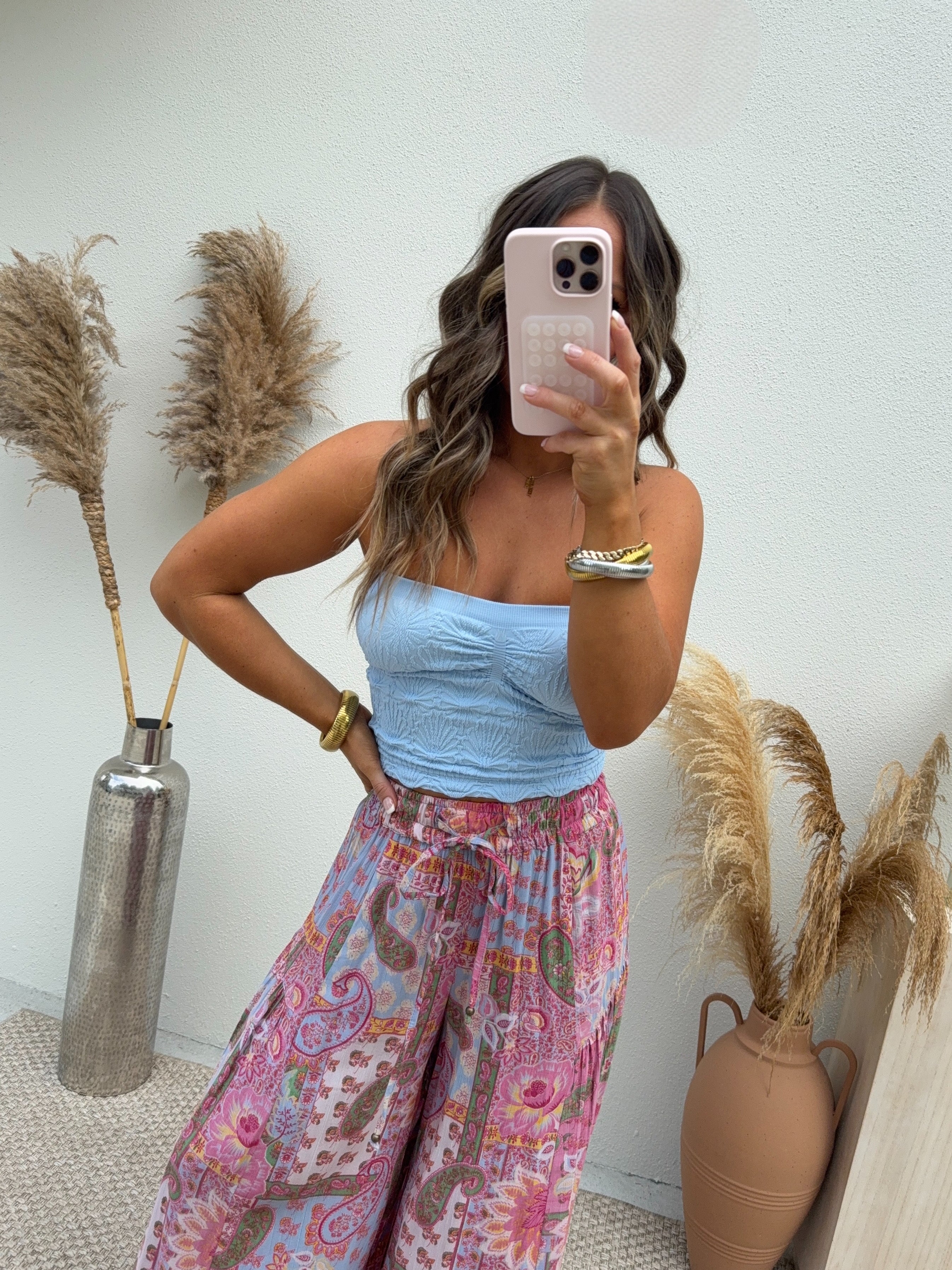 Run Away Tube Top Serene Blue