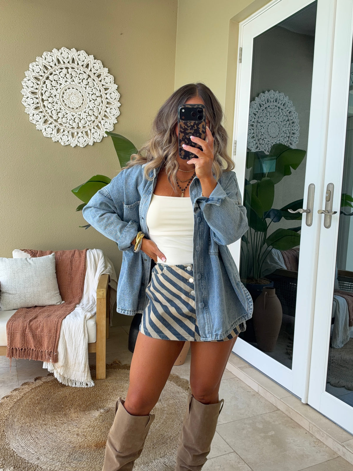 Stadium Vintage Denim Shacket