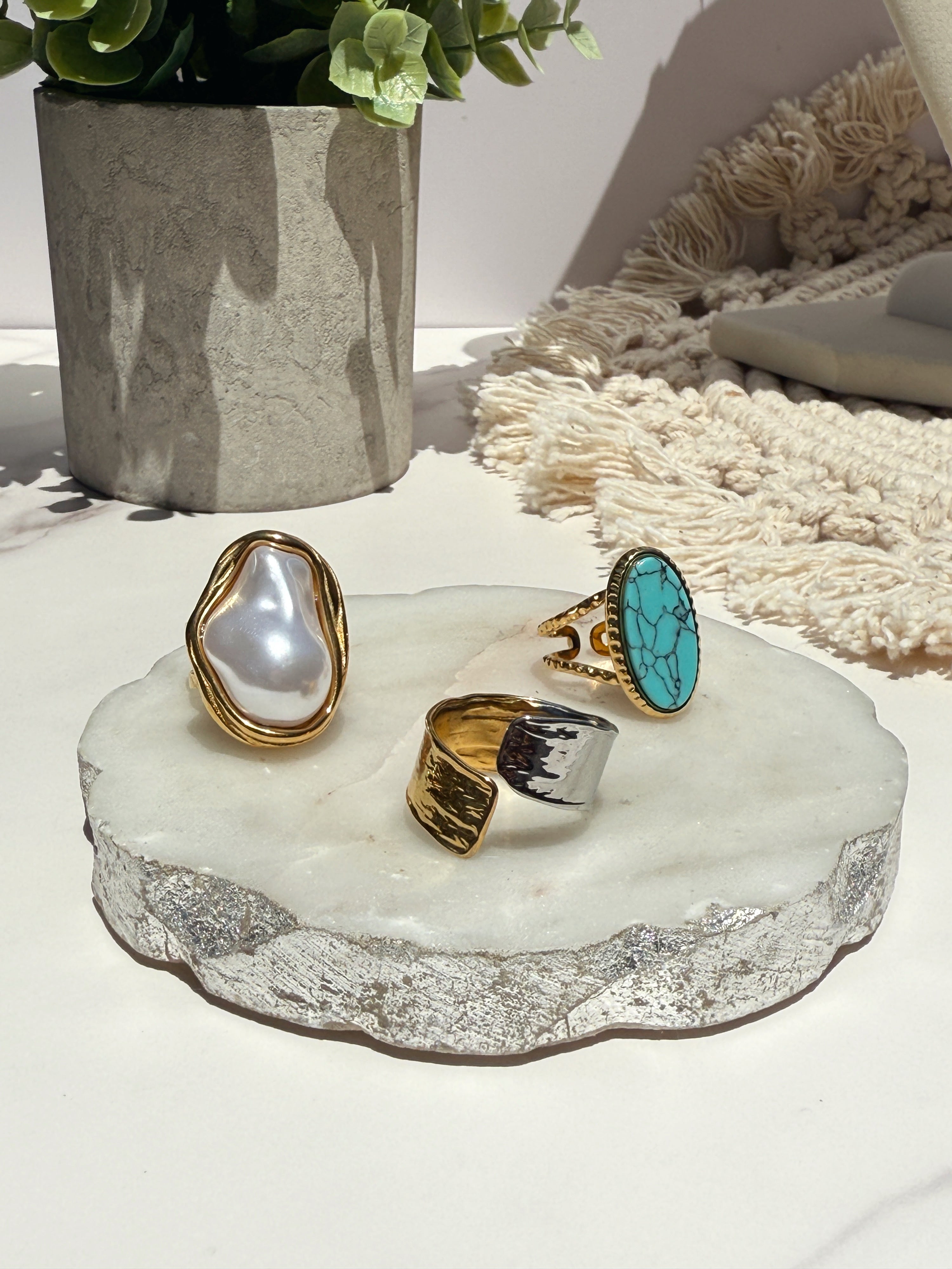 Ashwin 18K Gold Ring Turquoise
