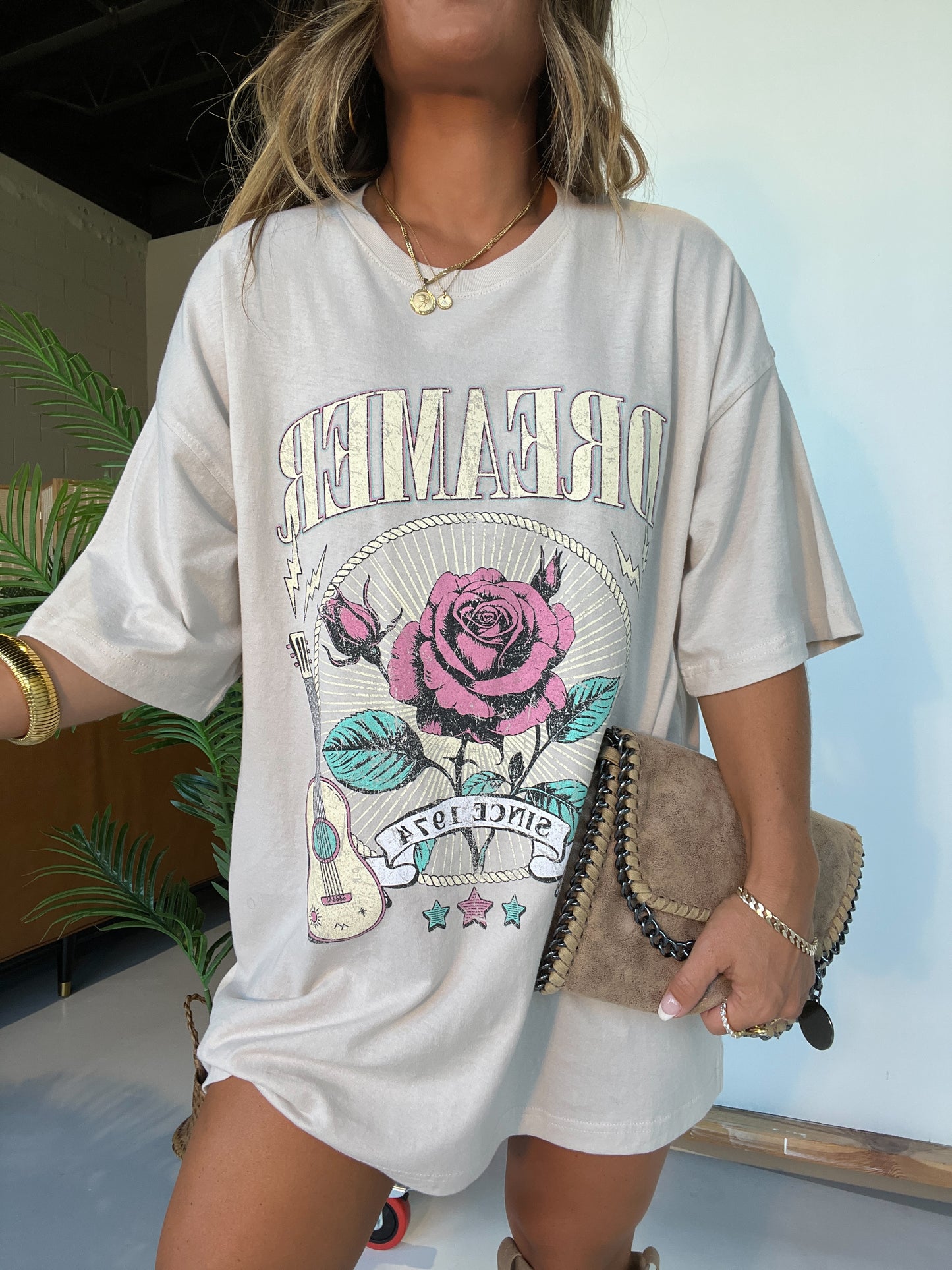 1974 Dreamer Graphic Tee Bone