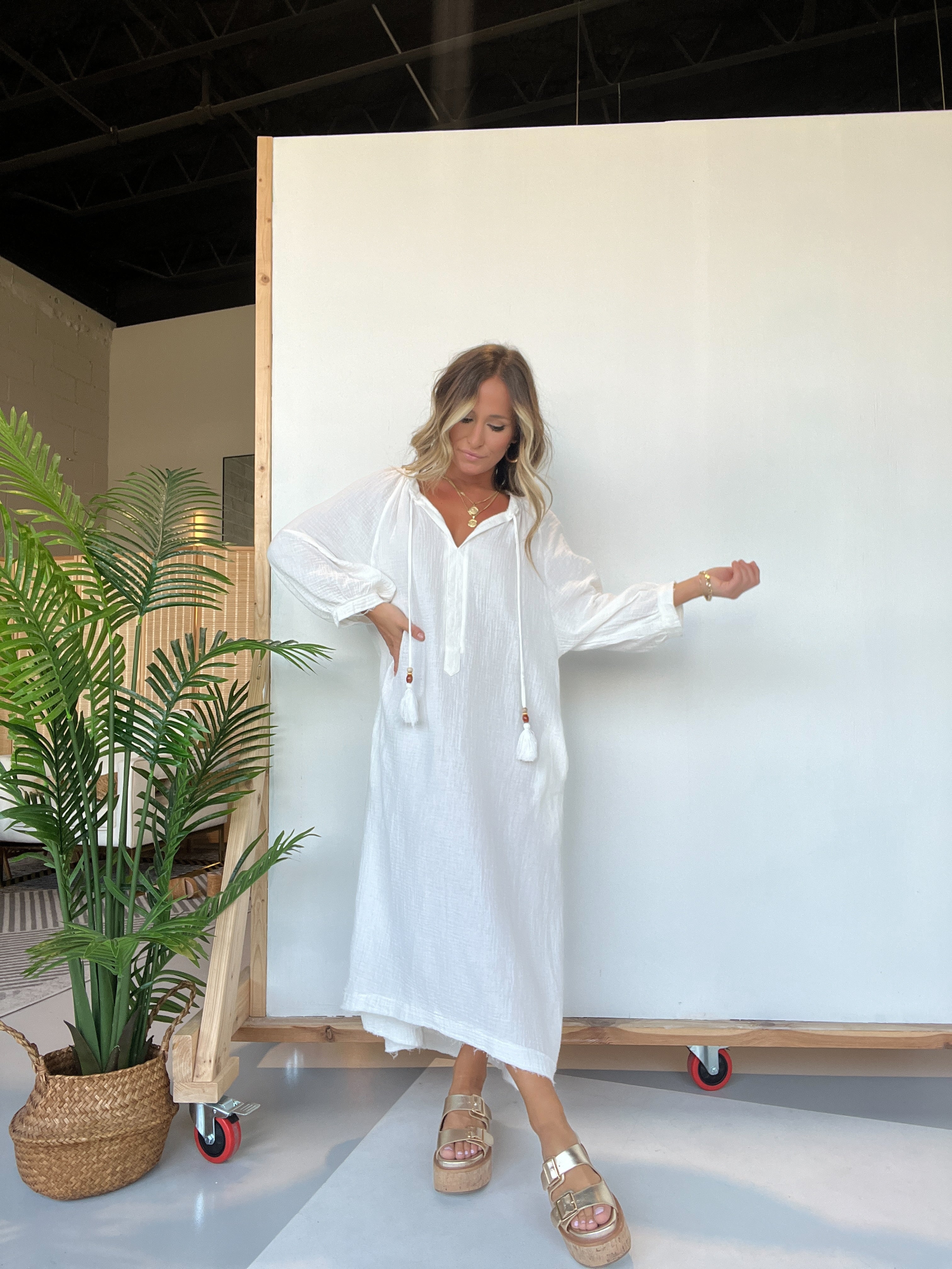 Turks Mumu Off White