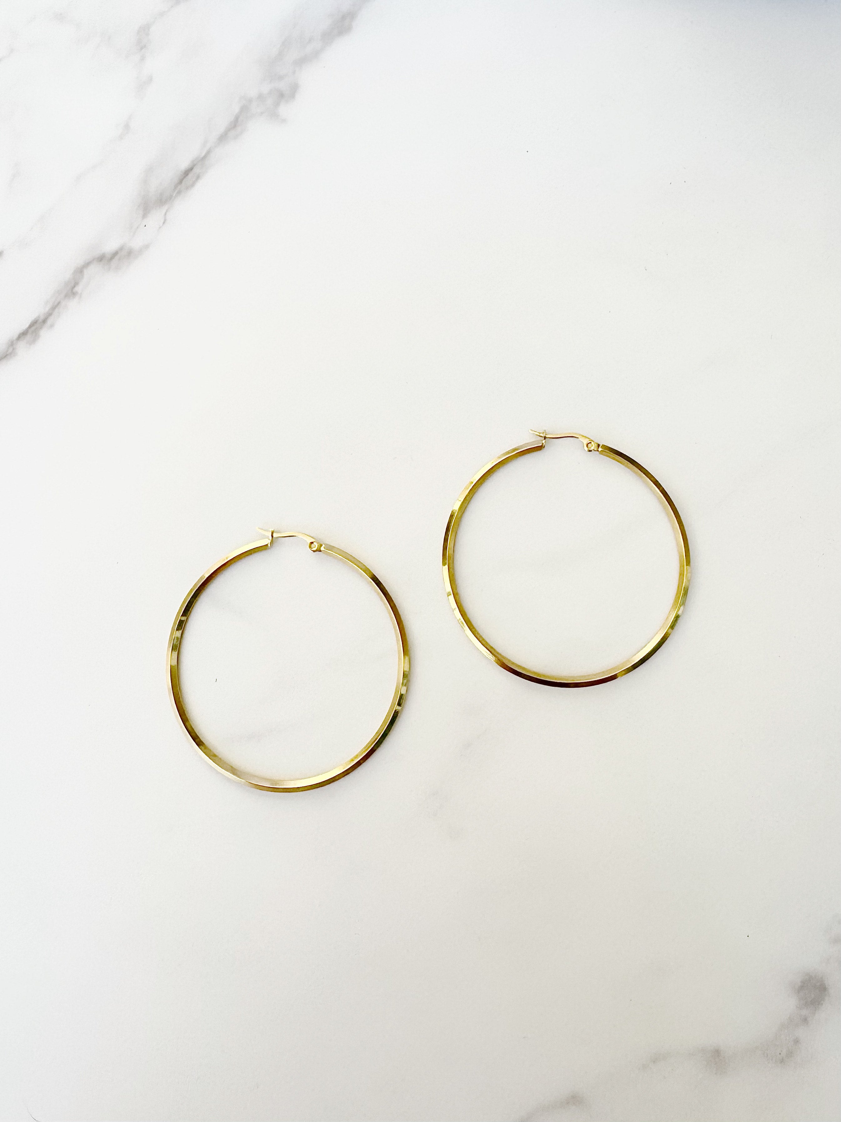 Zoey 18K Gold Hoop Earrings
