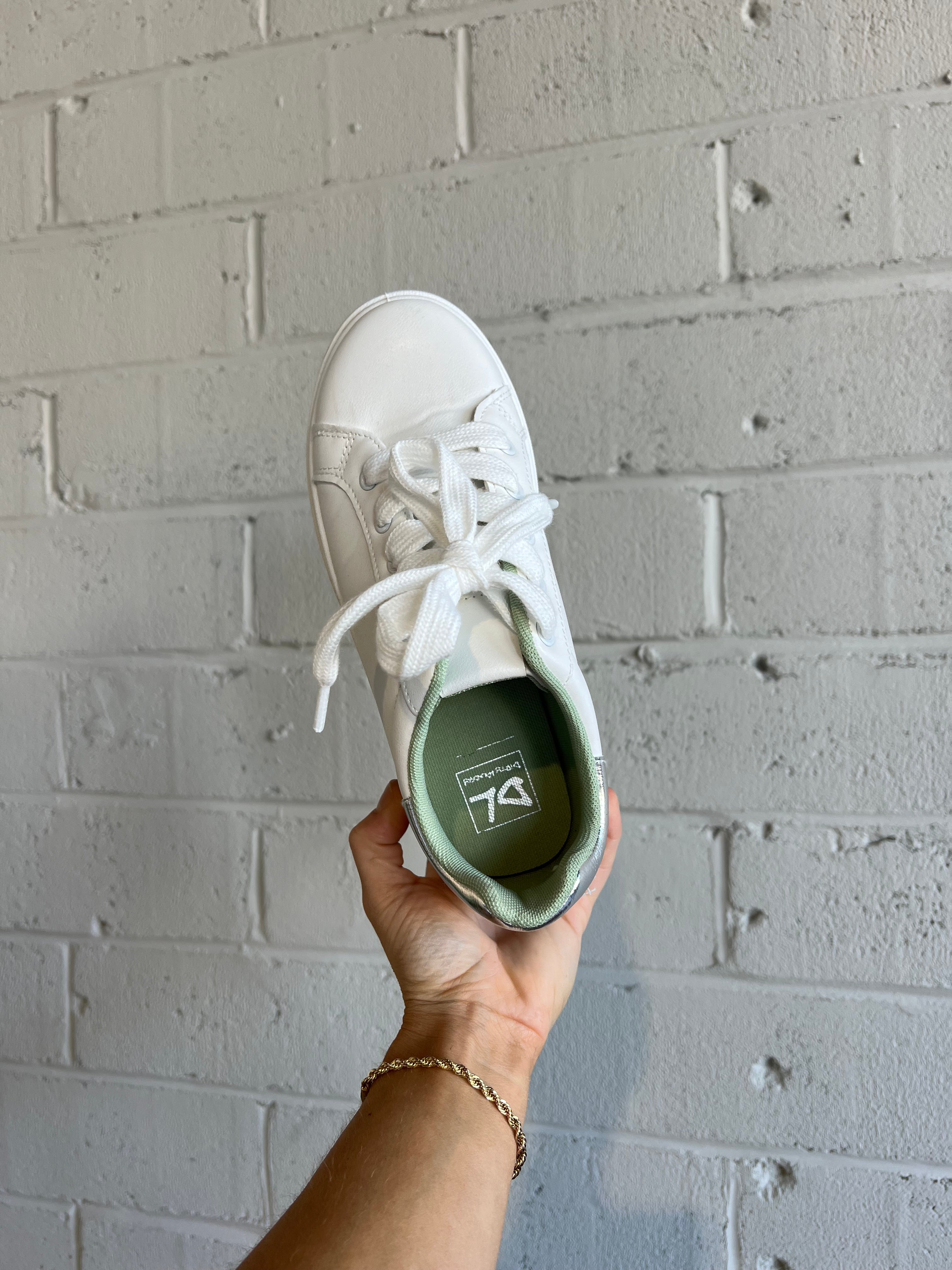 Record Smooth Platform Sneakers White