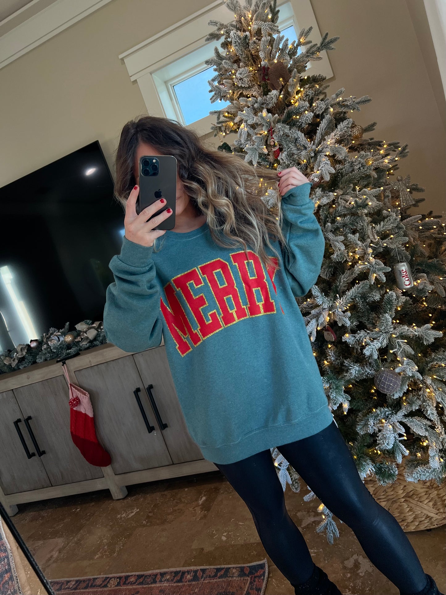 Merry Crewneck Hunter Green