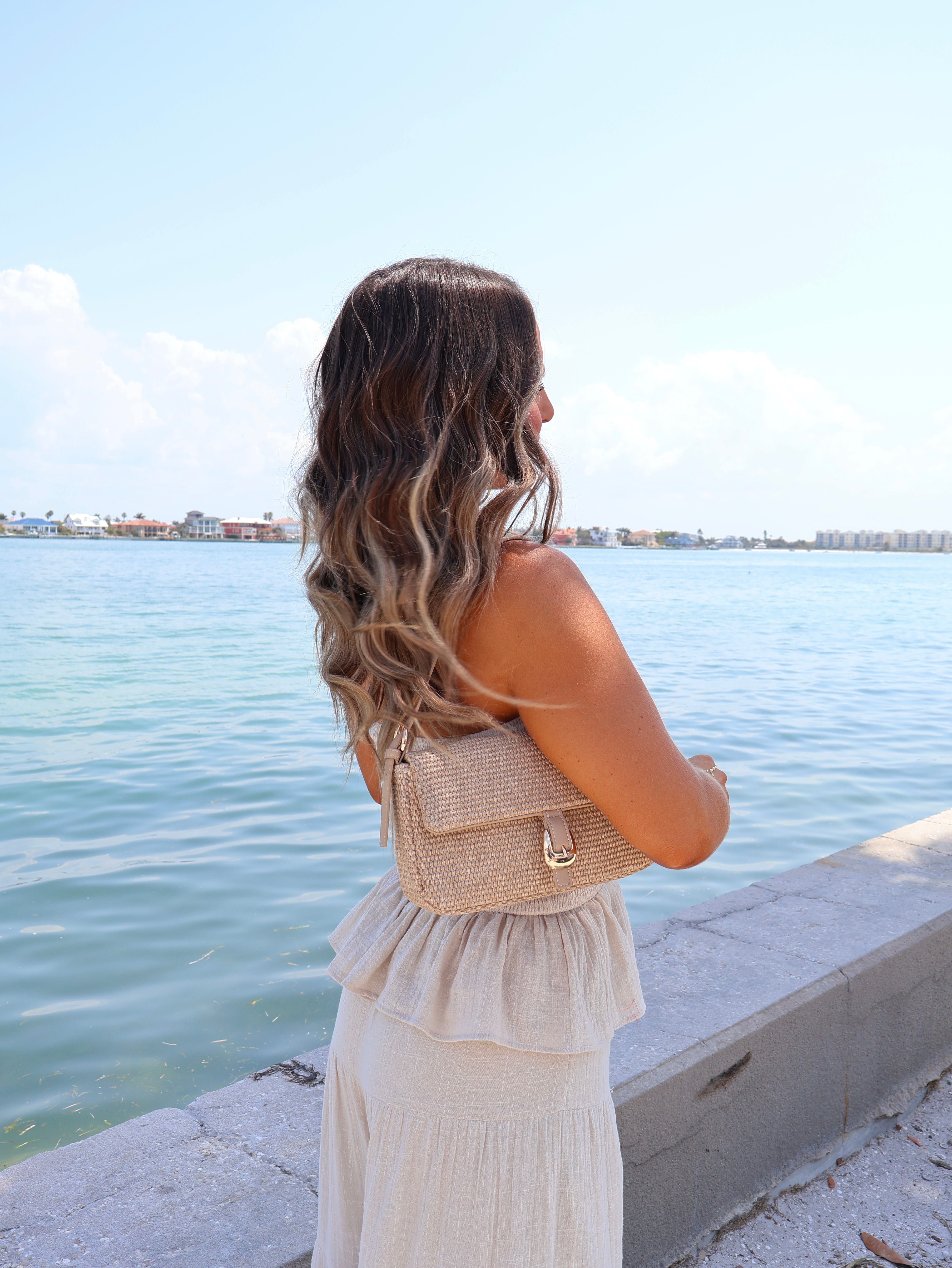 Gloria Shoulder Bag Raffia