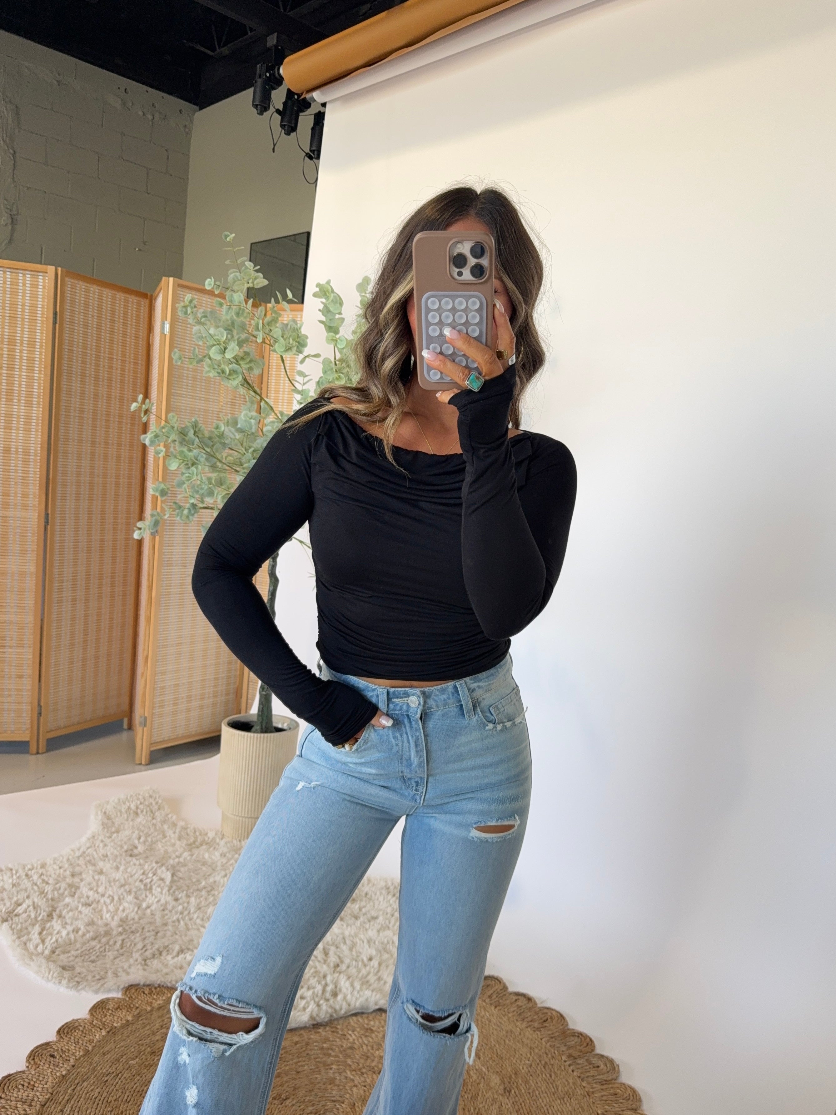 Heaven Sent Long Sleeve Black