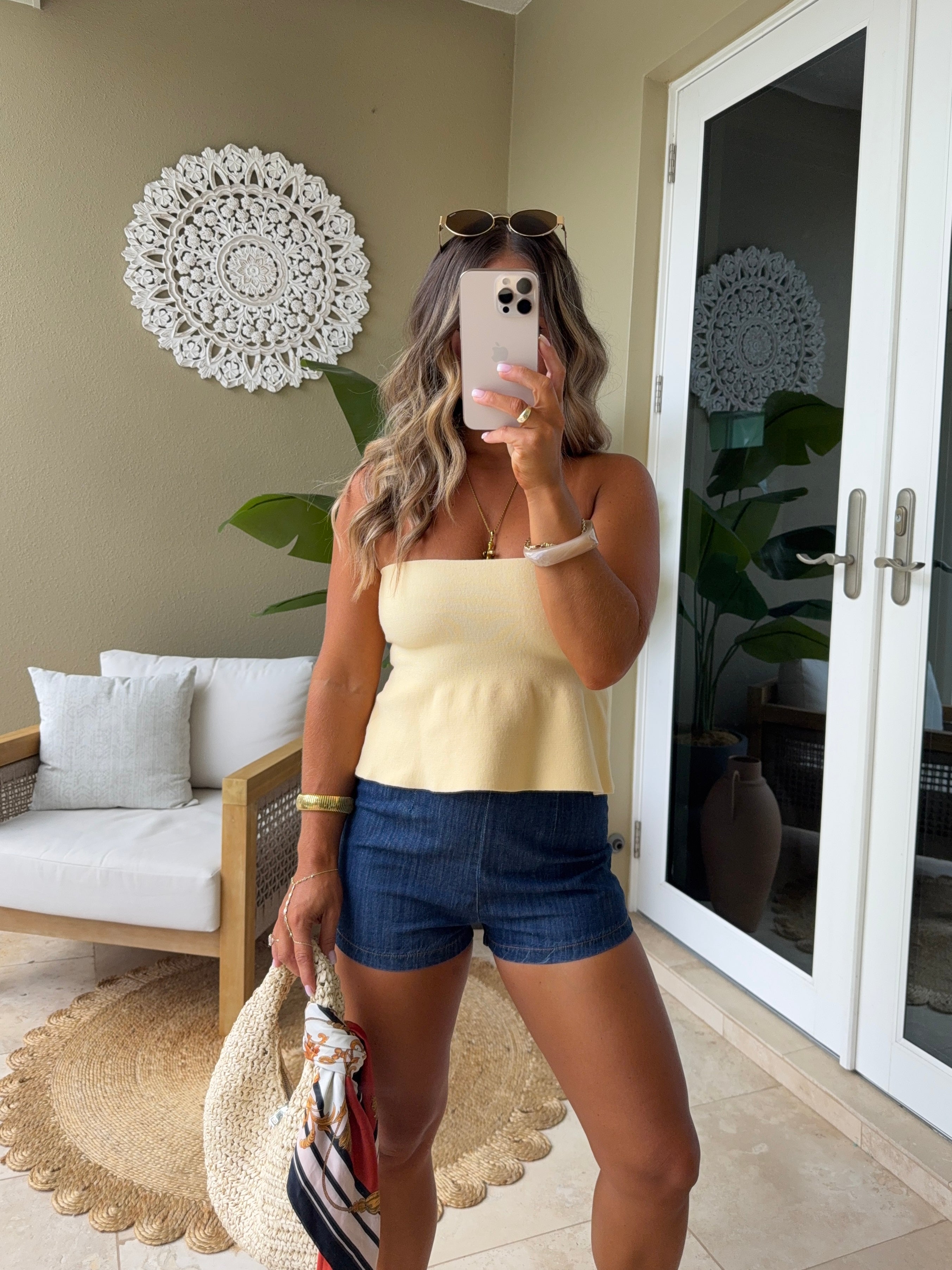 Georgia High Rise Dark Denim Shorts