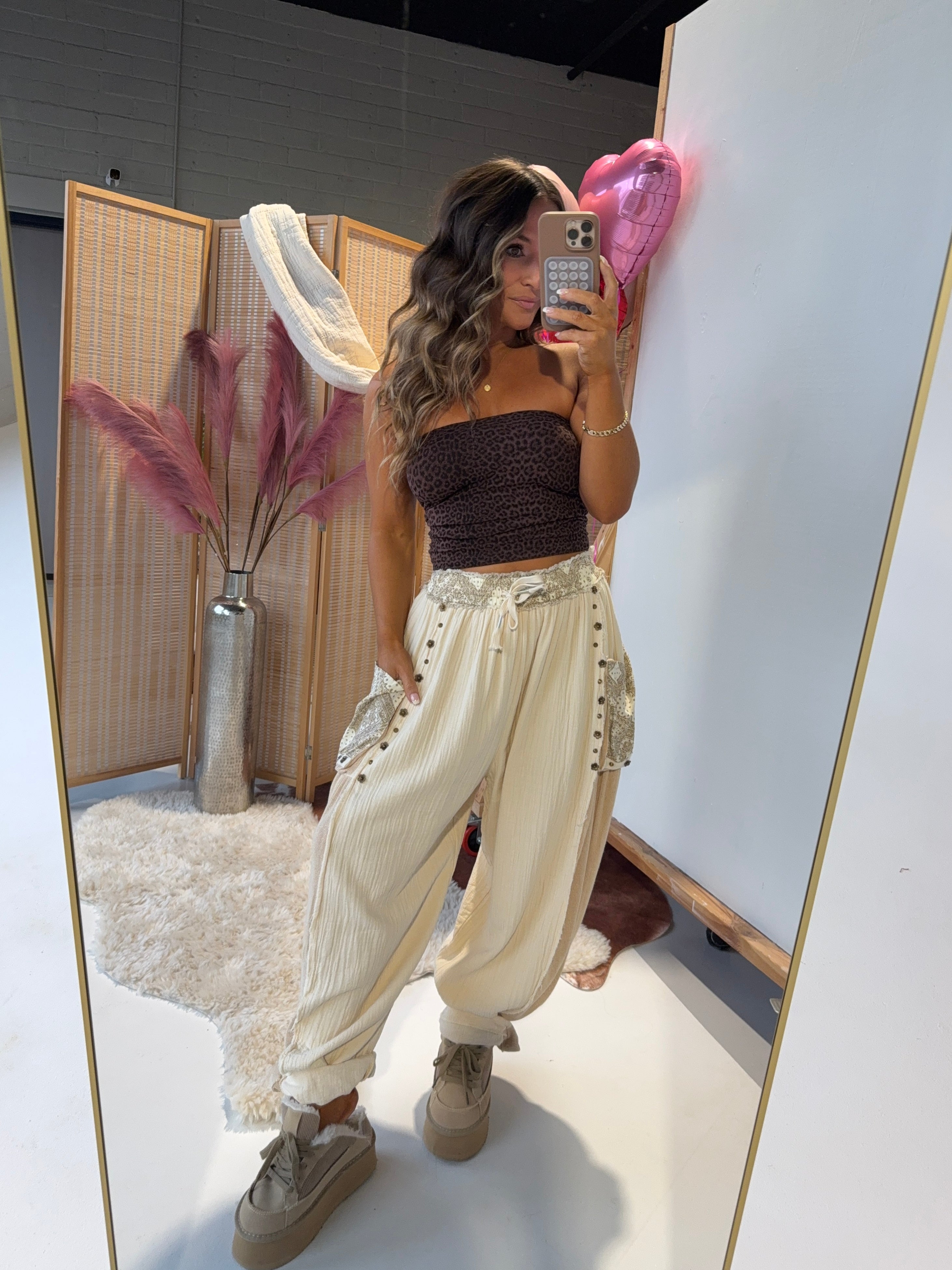 Going Steady Gauze Pants Natural