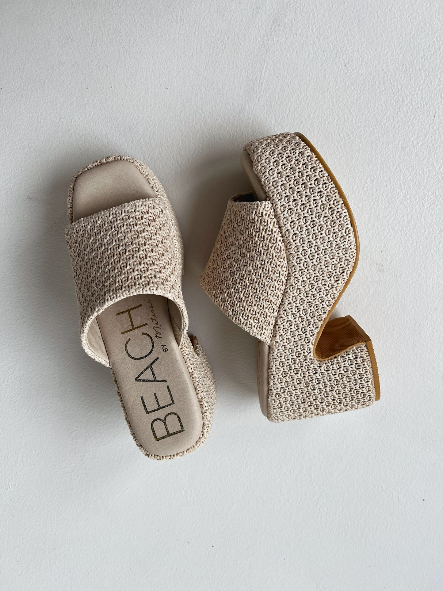 Como Textured Wedges Ivory