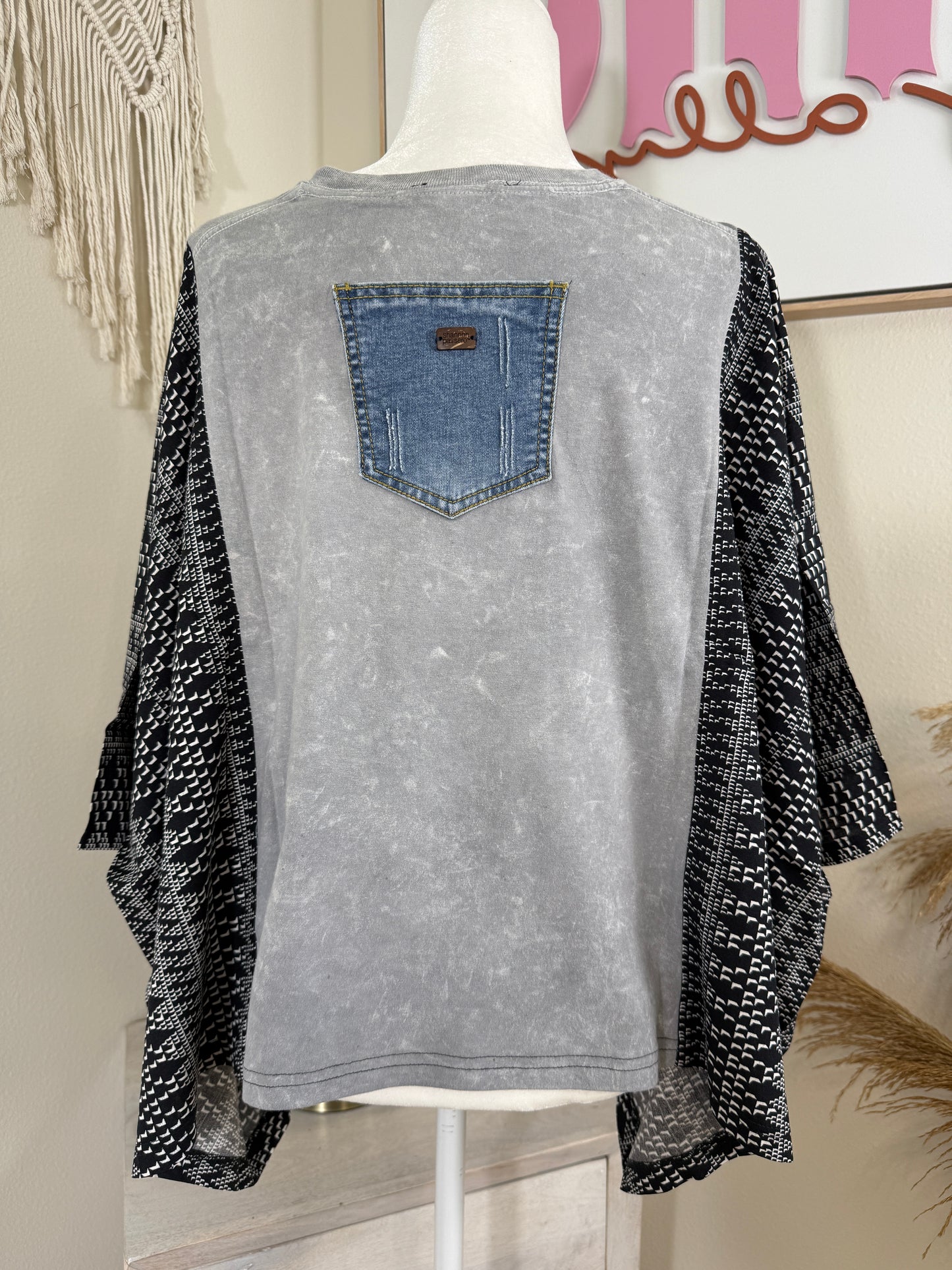 Bob Marley Mix & Match Tee Grey Aztec