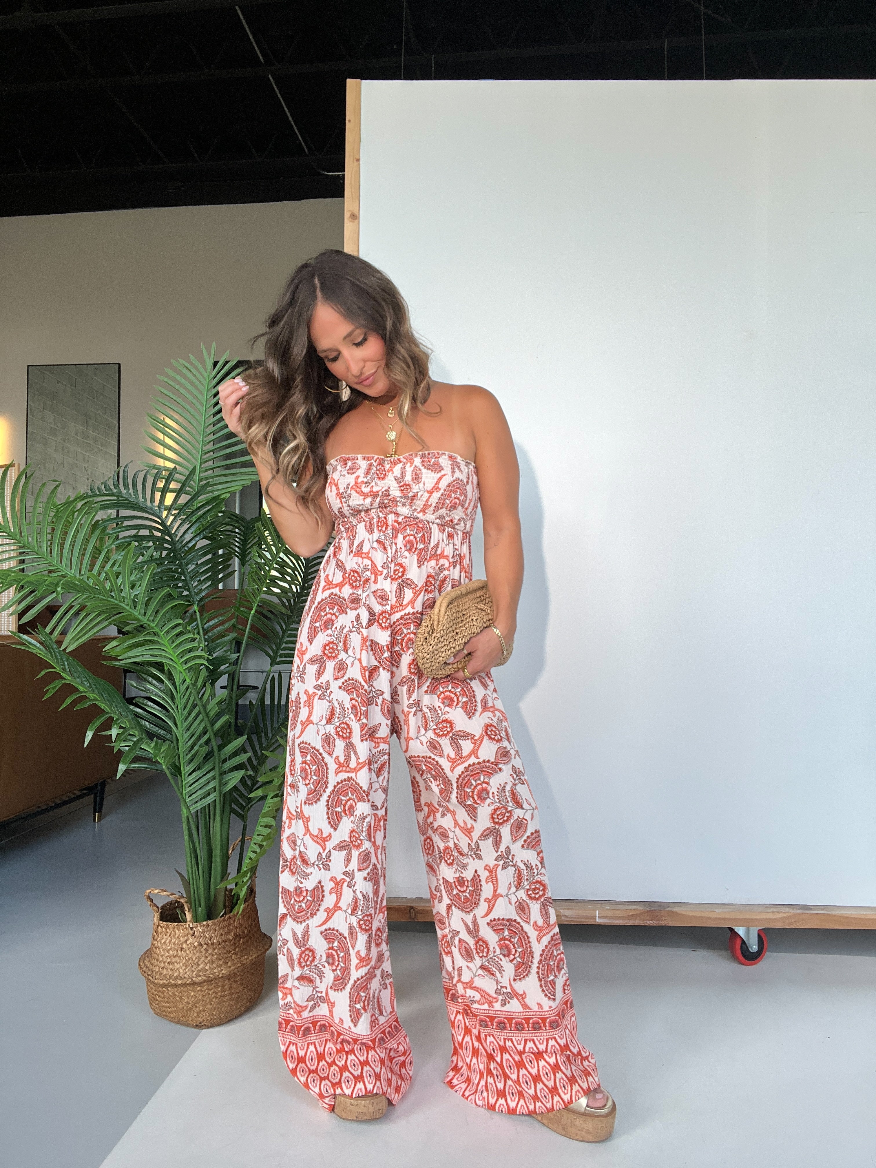 Sequoia Paisley Boho Jumpsuit Multi