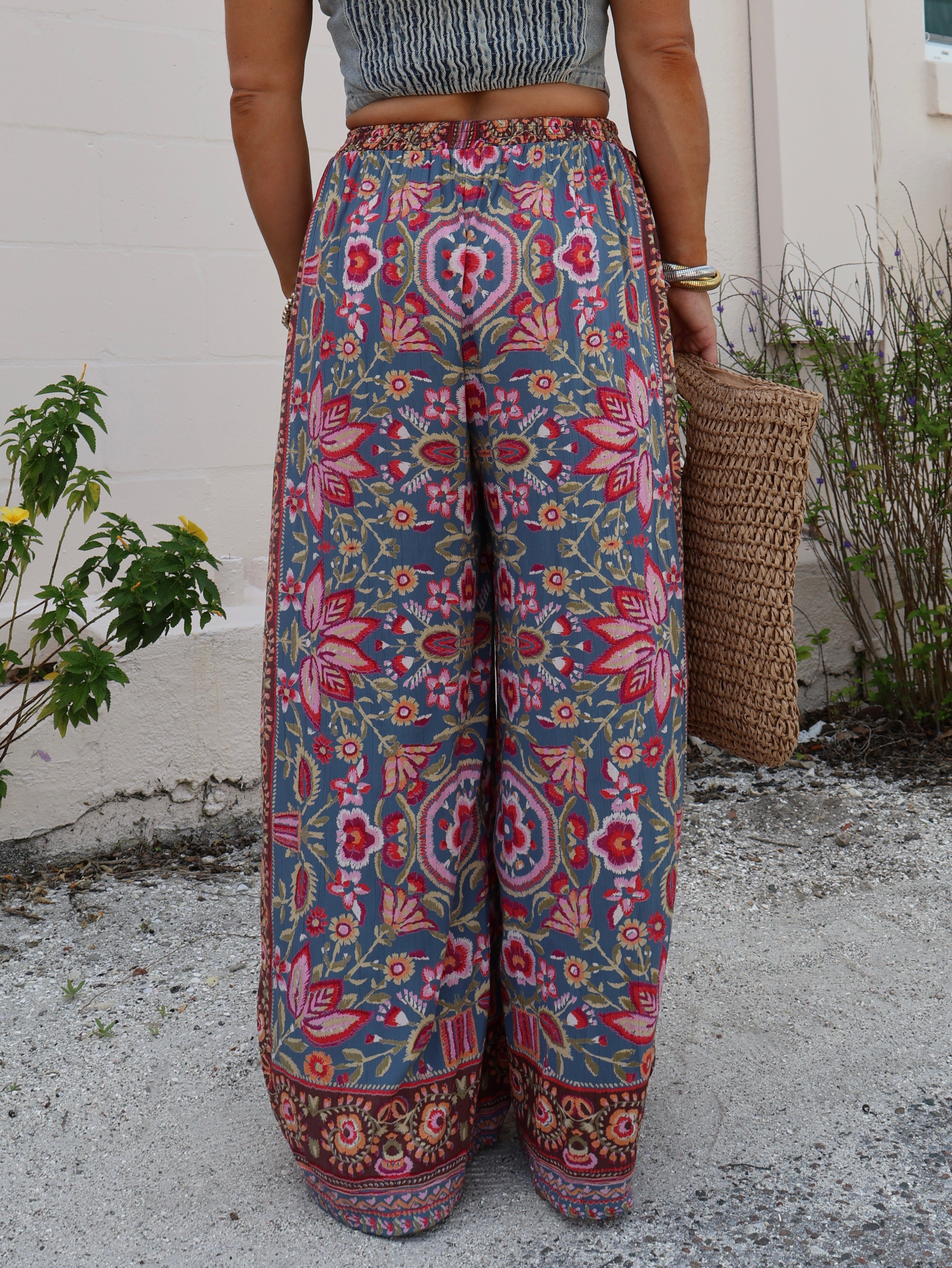 Freshly Picked Boho Pants Brown Multi