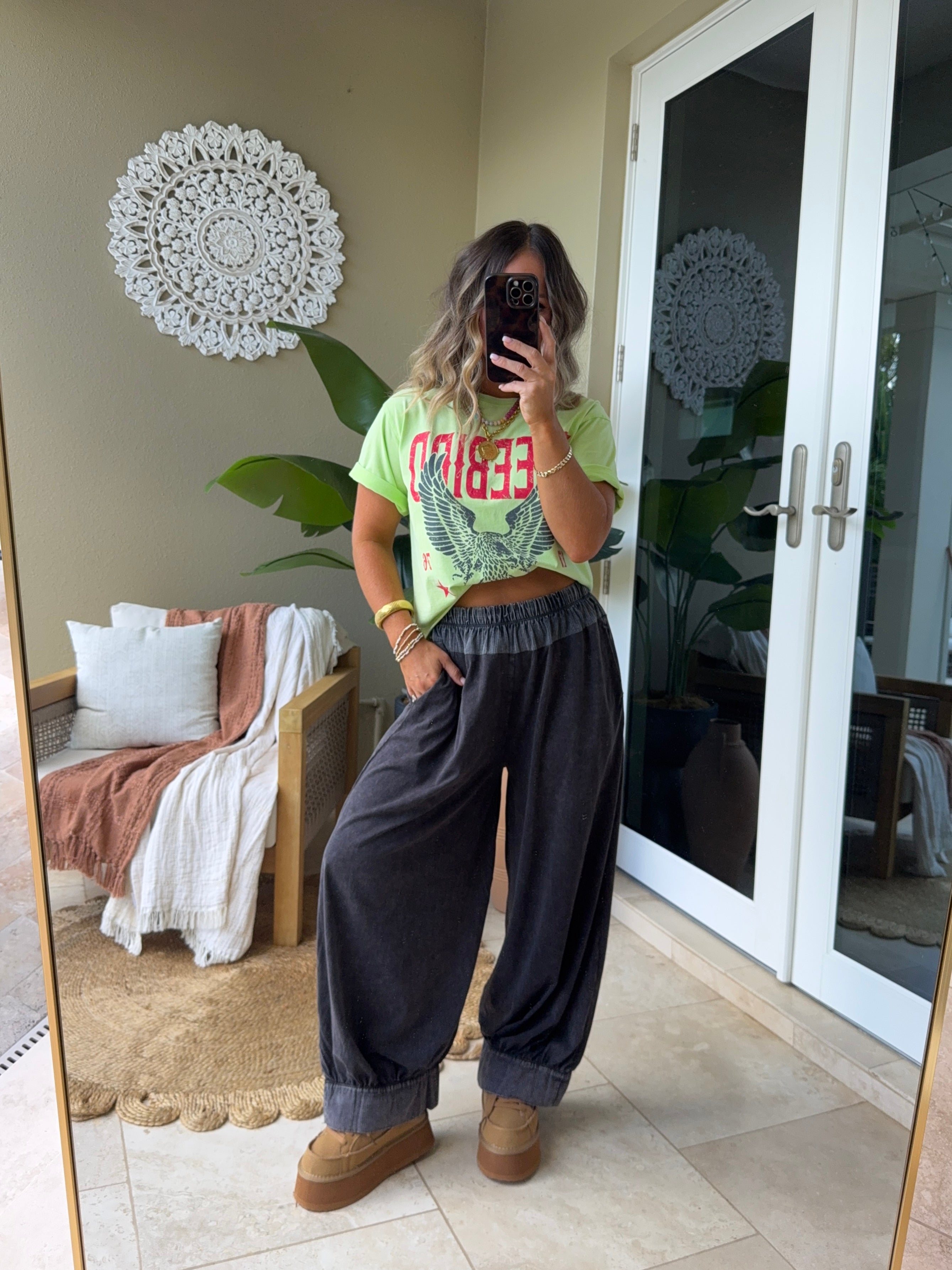 Be My Baby Barrel Joggers Black