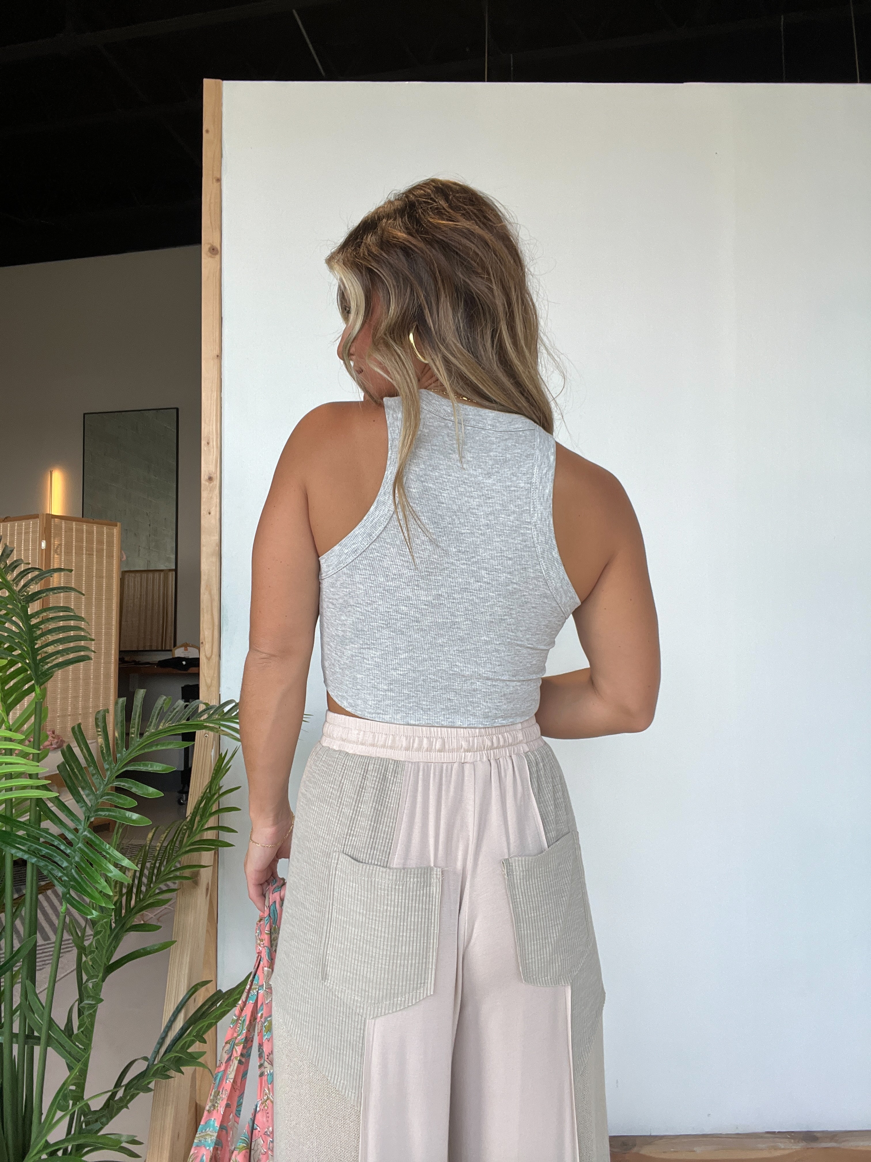 Midday Lounge Tank Heather grey