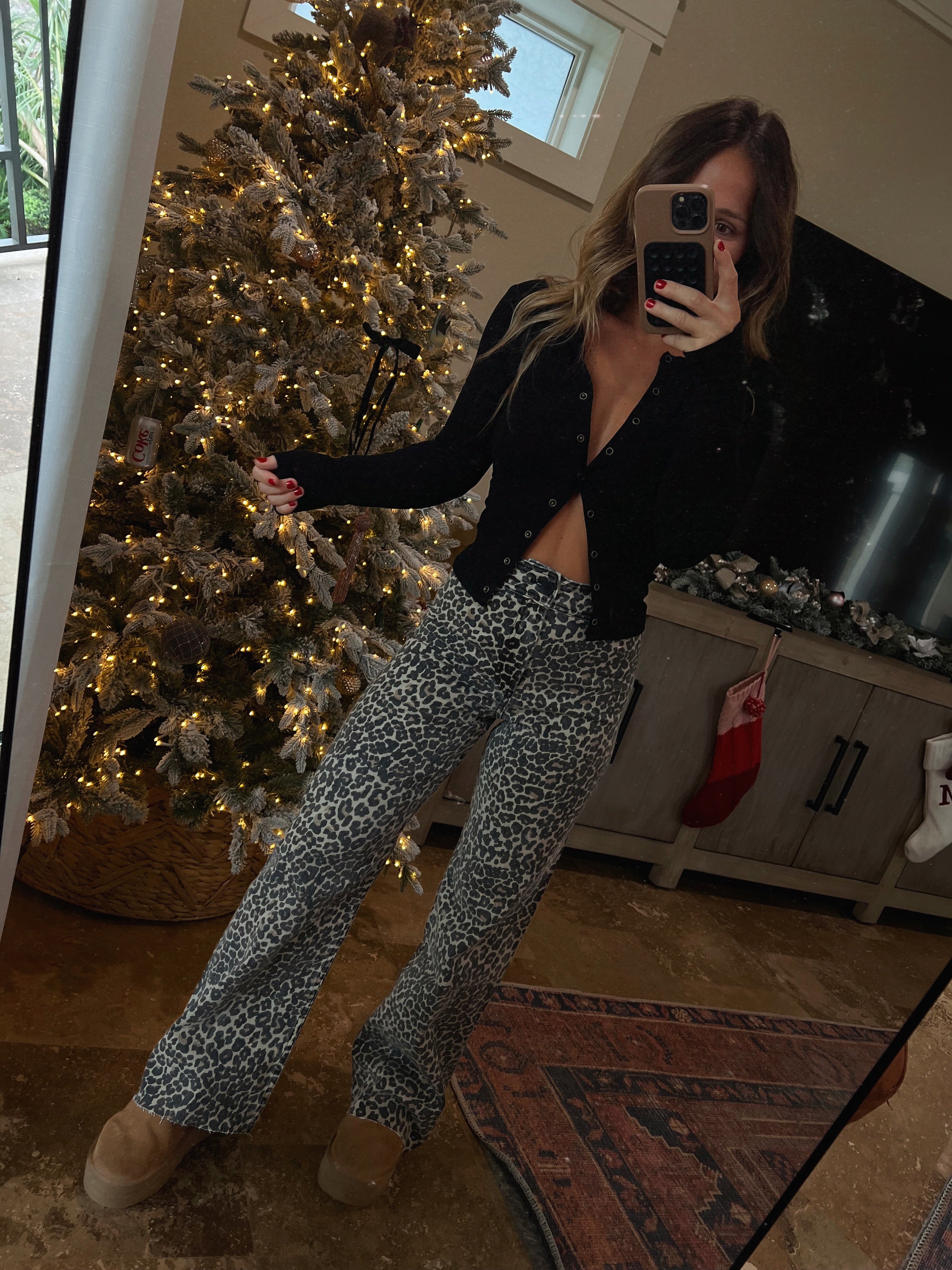 Lioness Vintage Print Pants Leopard