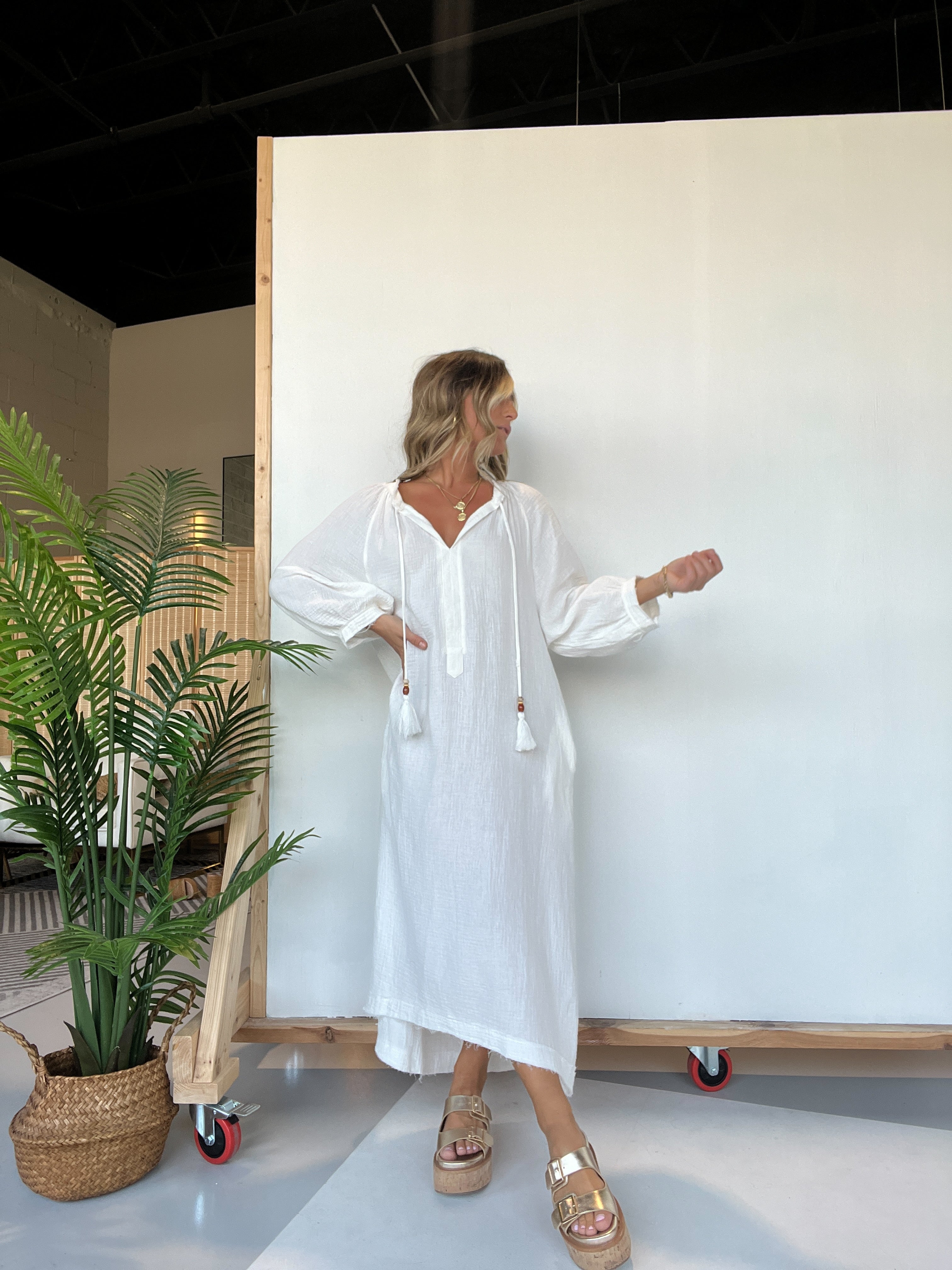 Turks Mumu Off White